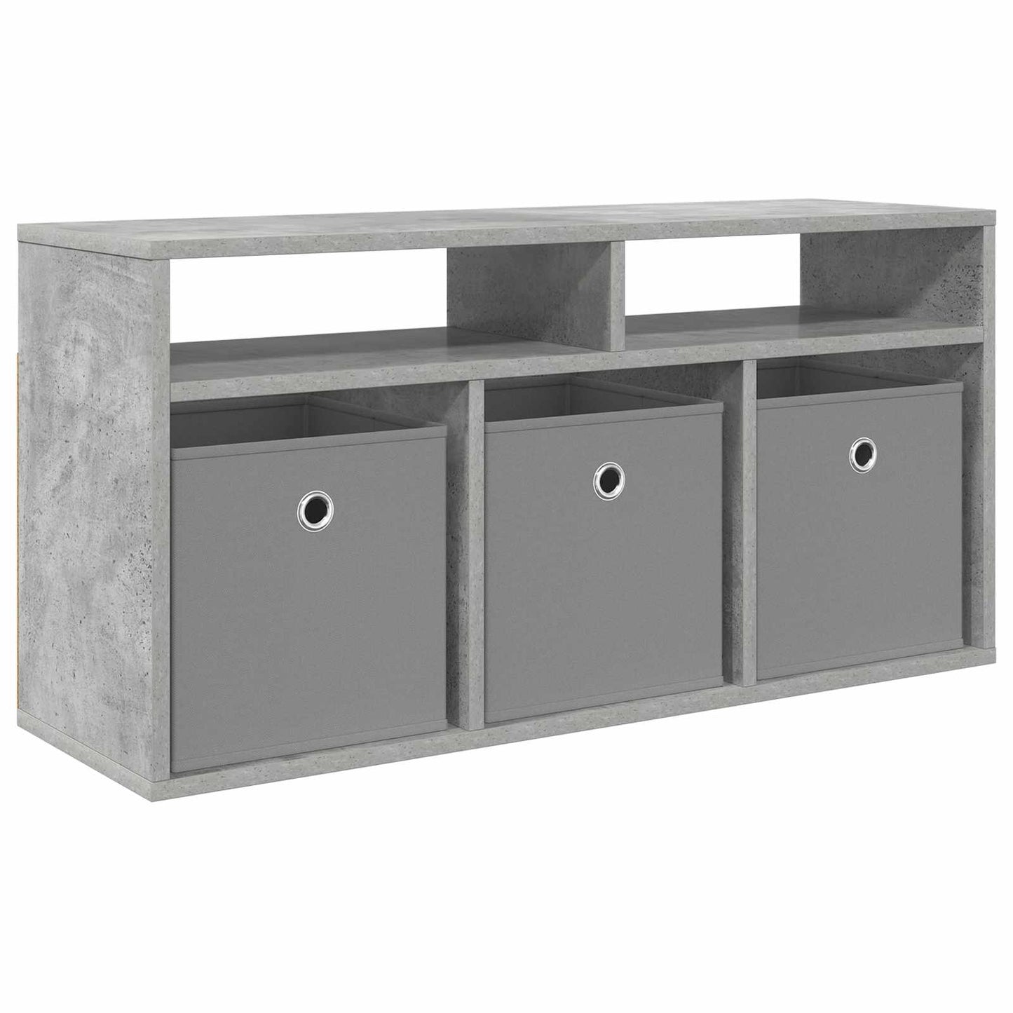 Lowboard with Drawer Concrete Grey 87 x 27.5 x 43 cm