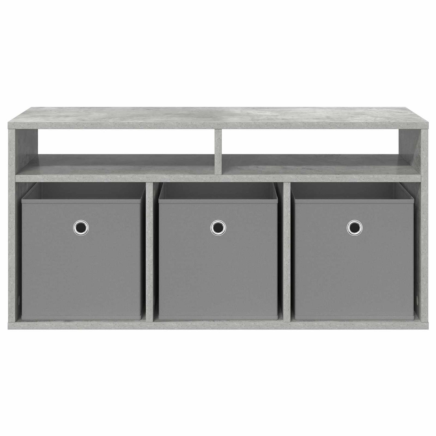 Lowboard with Drawer Concrete Grey 87 x 27.5 x 43 cm