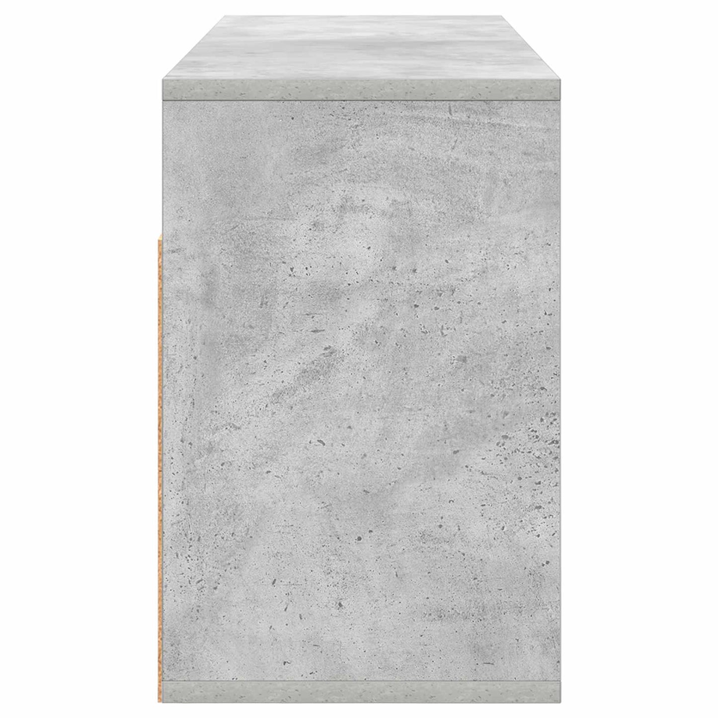 Lowboard with Drawer Concrete Grey 87 x 27.5 x 43 cm