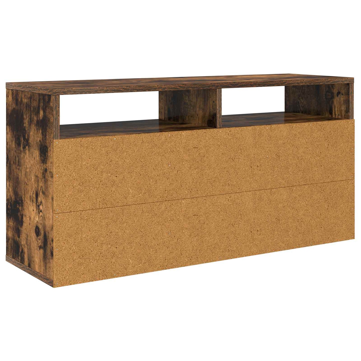 Lowboard with Drawer Smoked Oak 87 x 27.5 x 43 cm