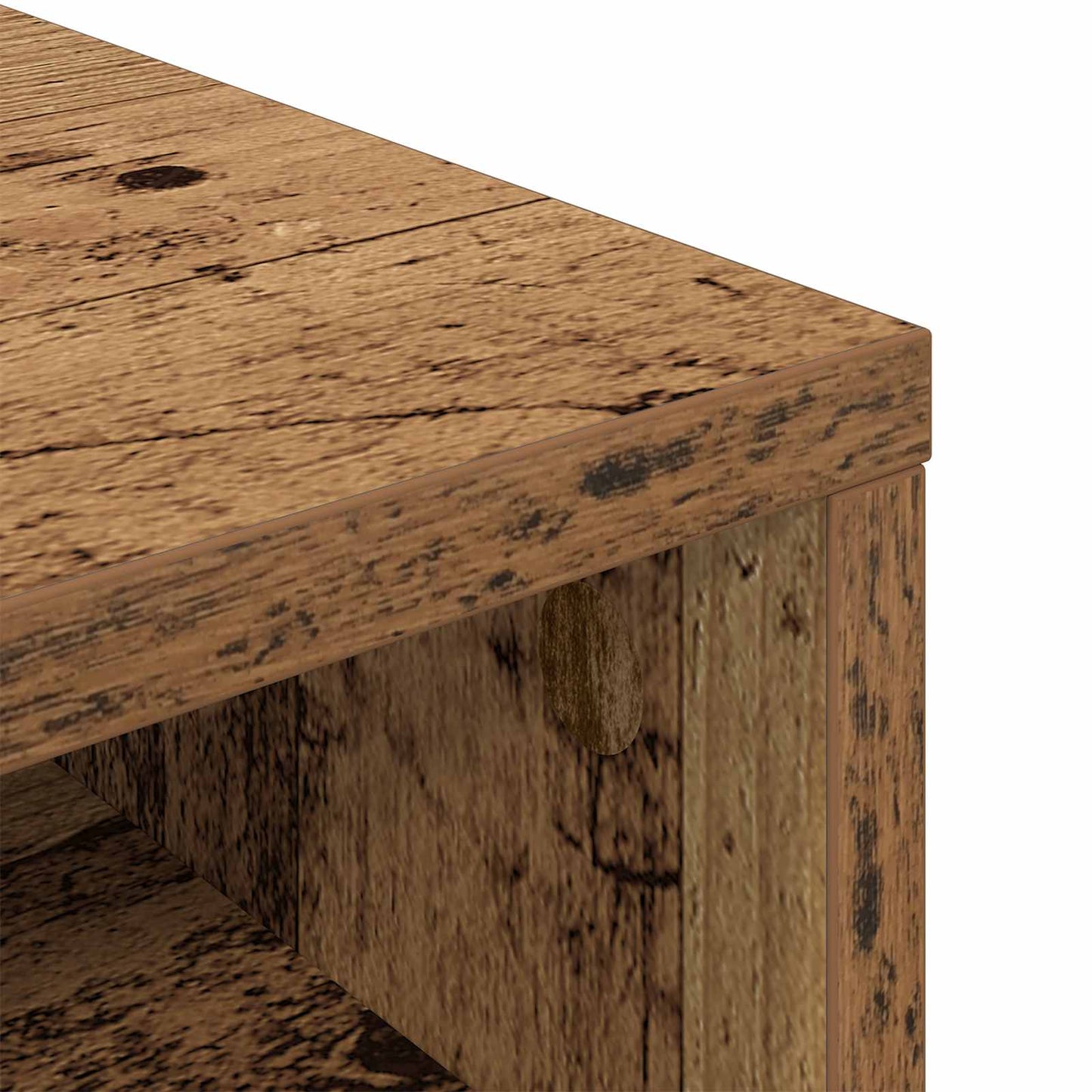 Lowboard with Drawer Old Wood 87 x 27.5 x 43 cm