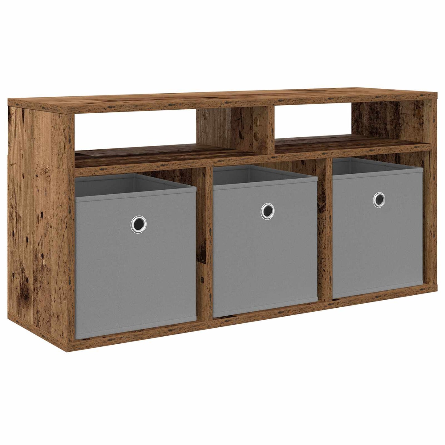 Lowboard with Drawer Old Wood 87 x 27.5 x 43 cm