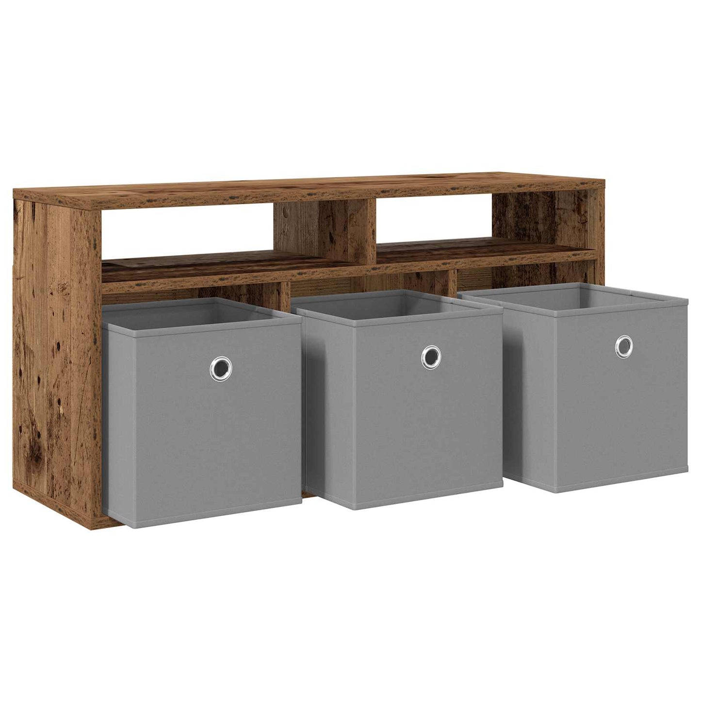 Lowboard with Drawer Old Wood 87 x 27.5 x 43 cm
