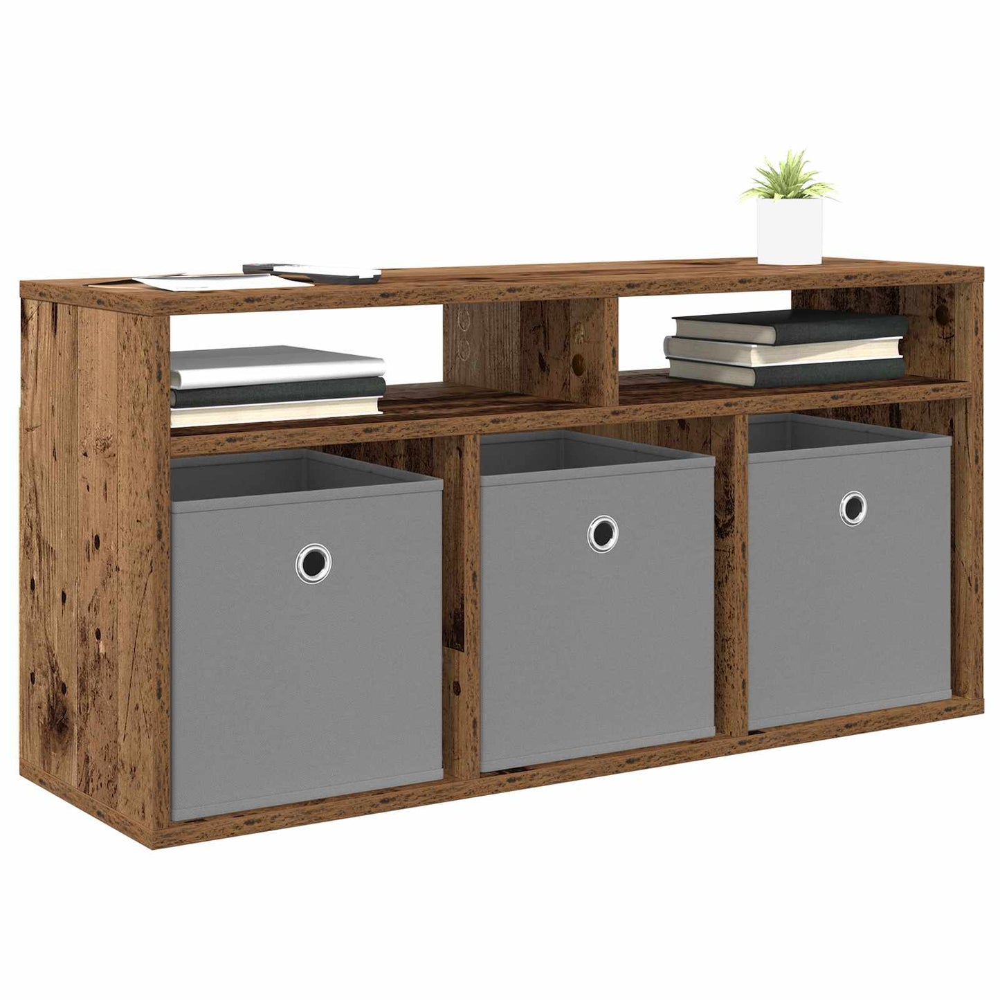 Lowboard with Drawer Old Wood 87 x 27.5 x 43 cm