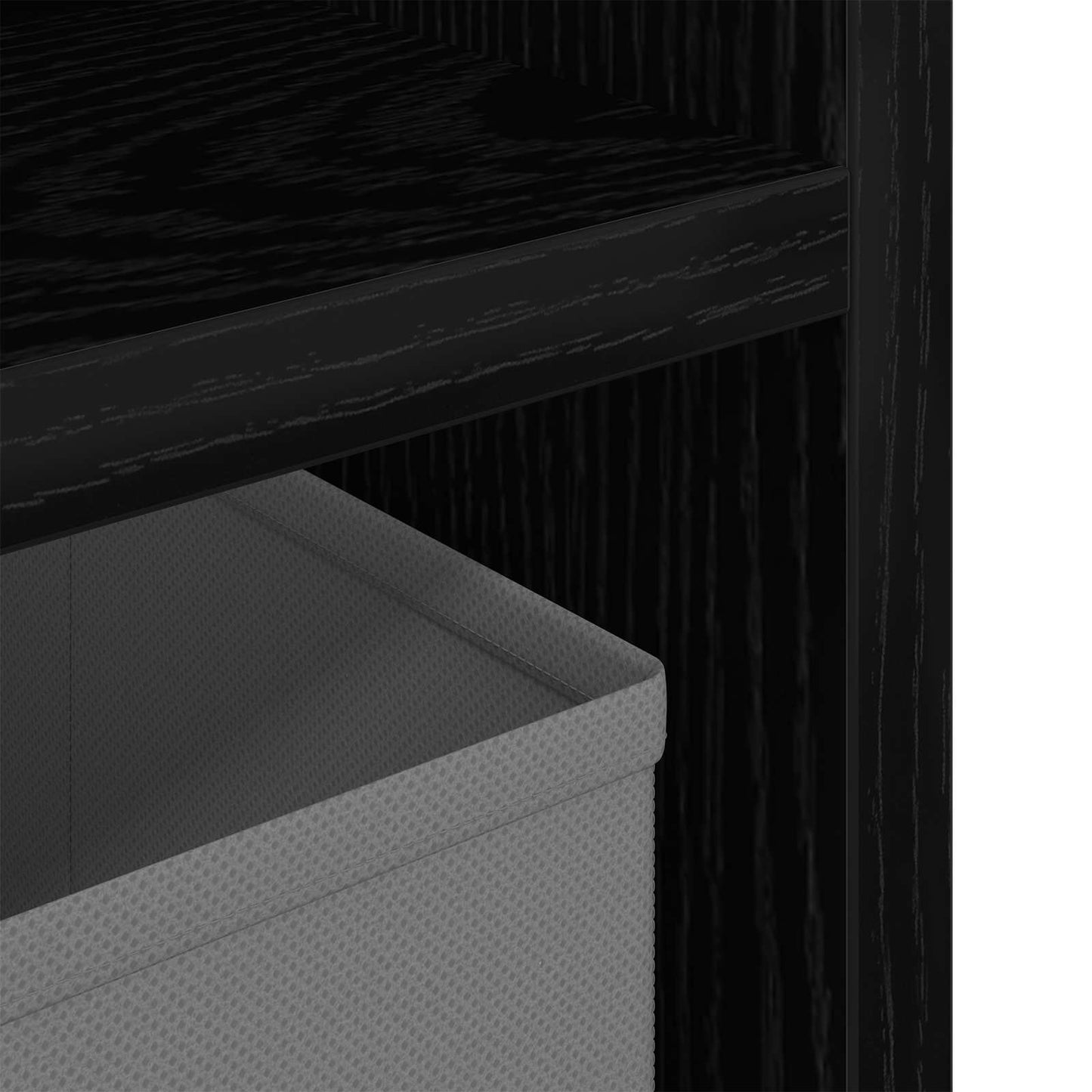 Lowboard with Drawer Black Oak 102 x 32 x 48.5 cm