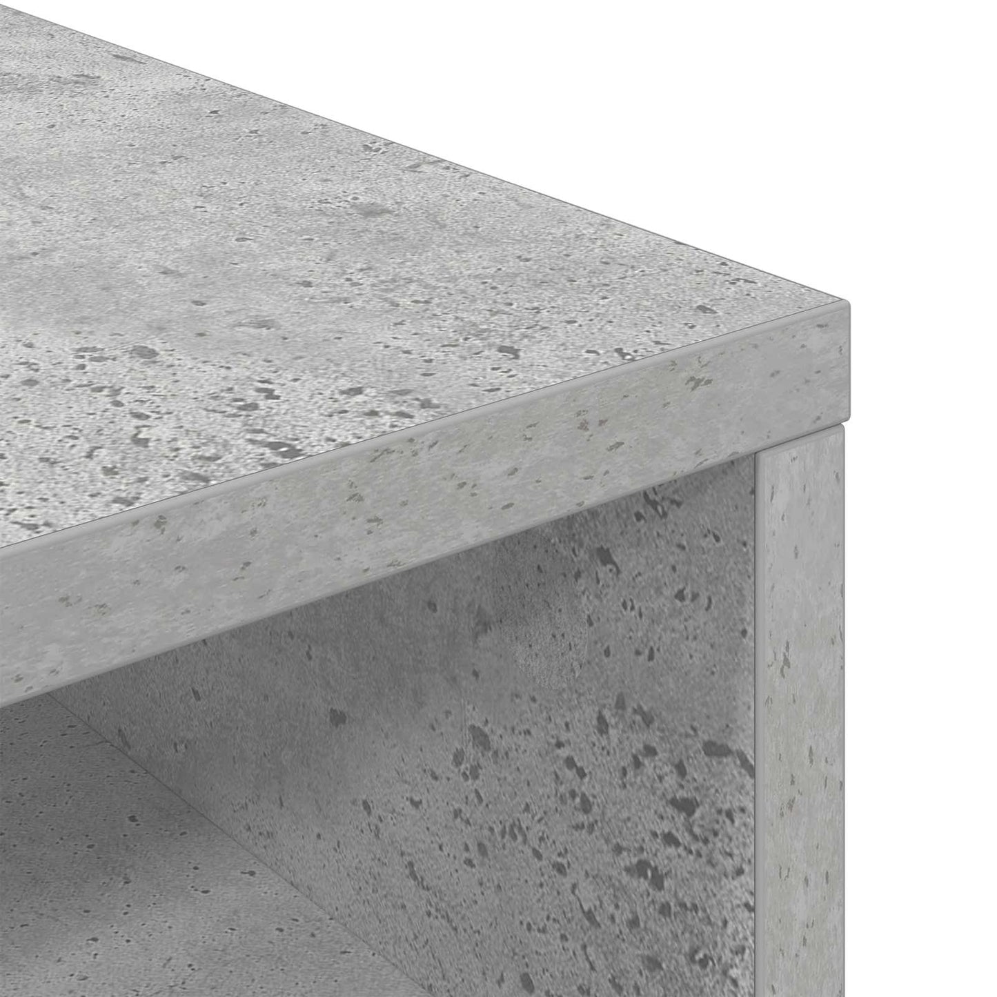 Lowboard with Drawer Concrete Grey 102 x 32 x 48.5 cm