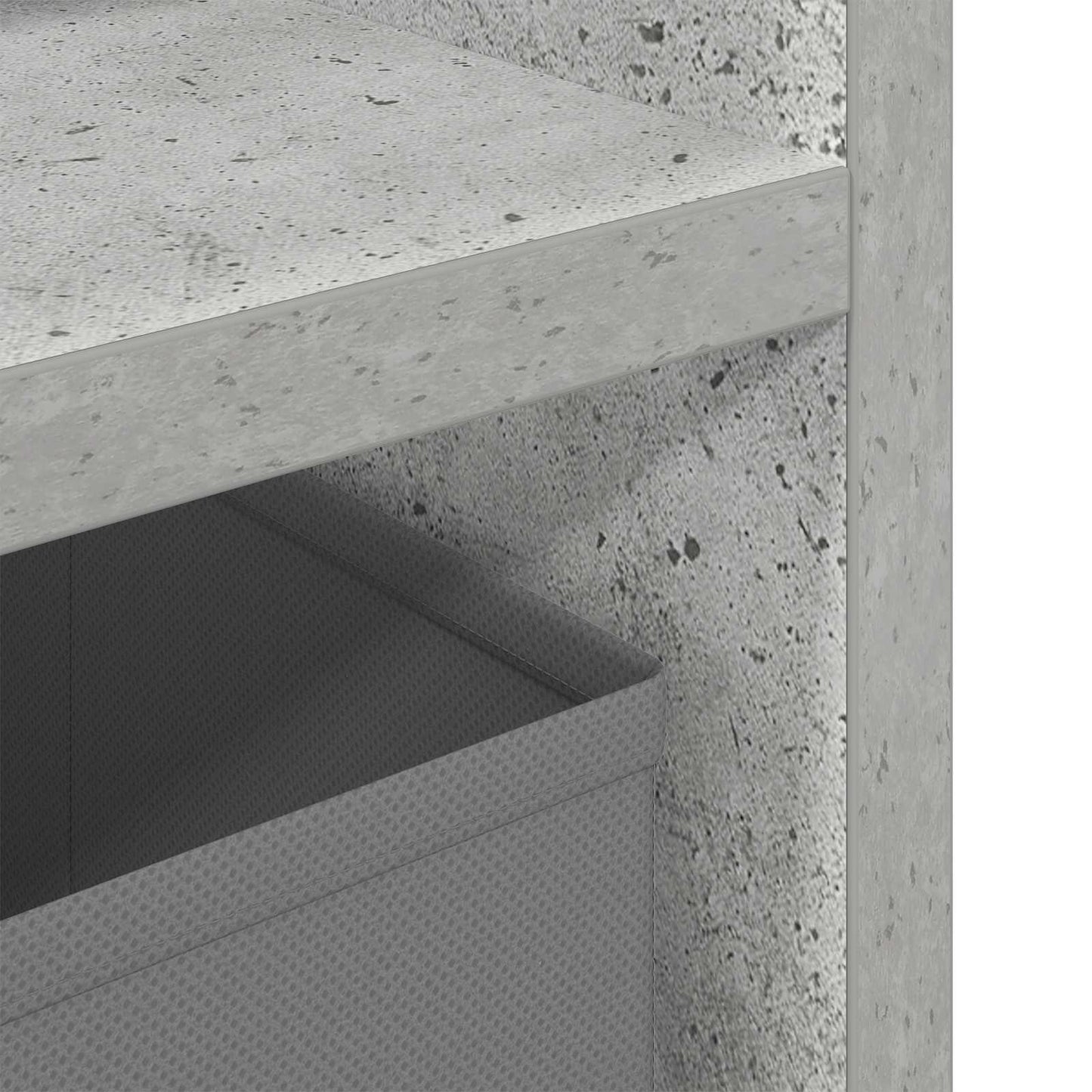 Lowboard with Drawer Concrete Grey 102 x 32 x 48.5 cm