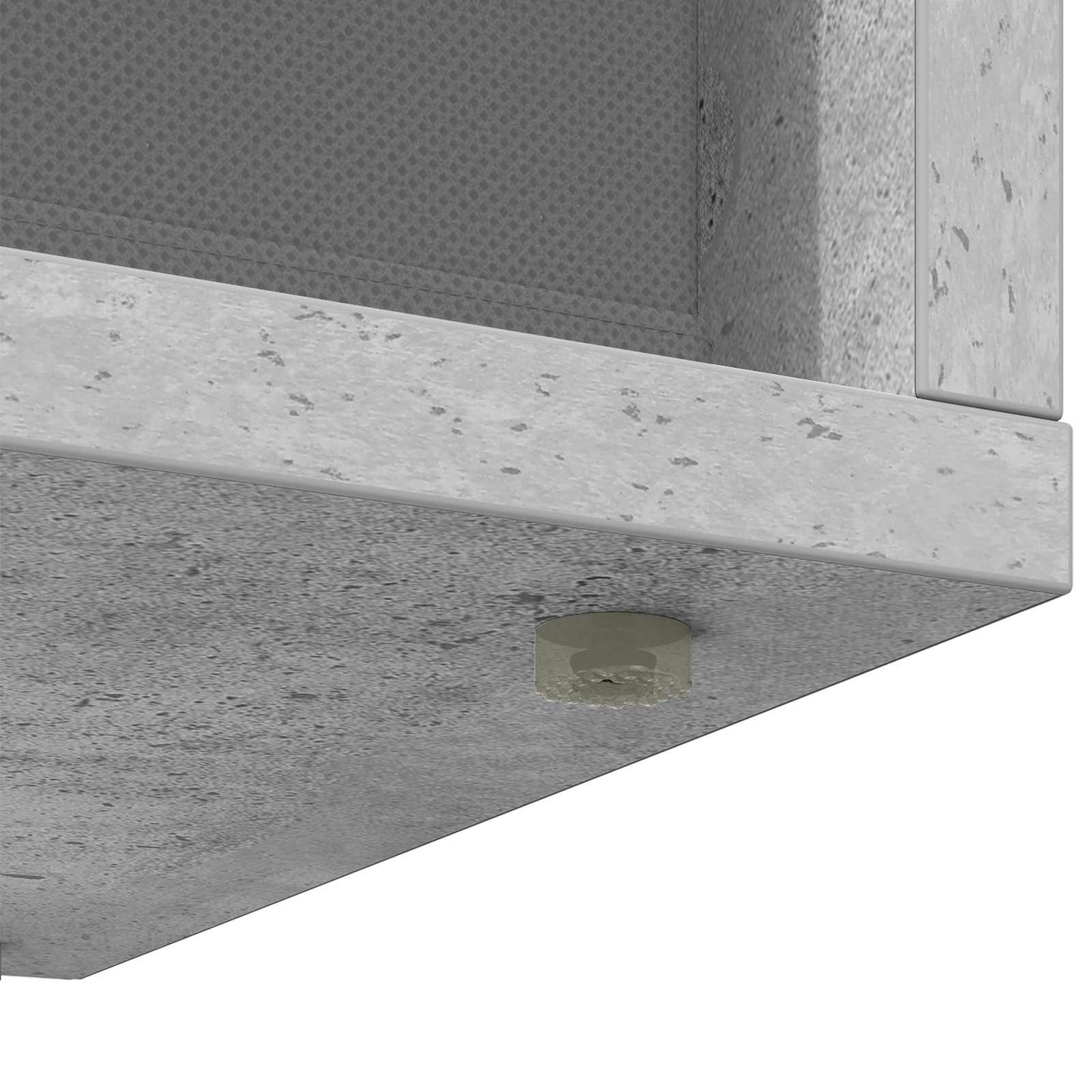 Lowboard with Drawer Concrete Grey 102 x 32 x 48.5 cm
