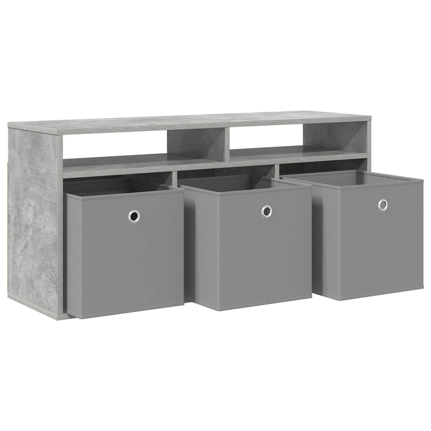 Lowboard with Drawer Concrete Grey 102 x 32 x 48.5 cm