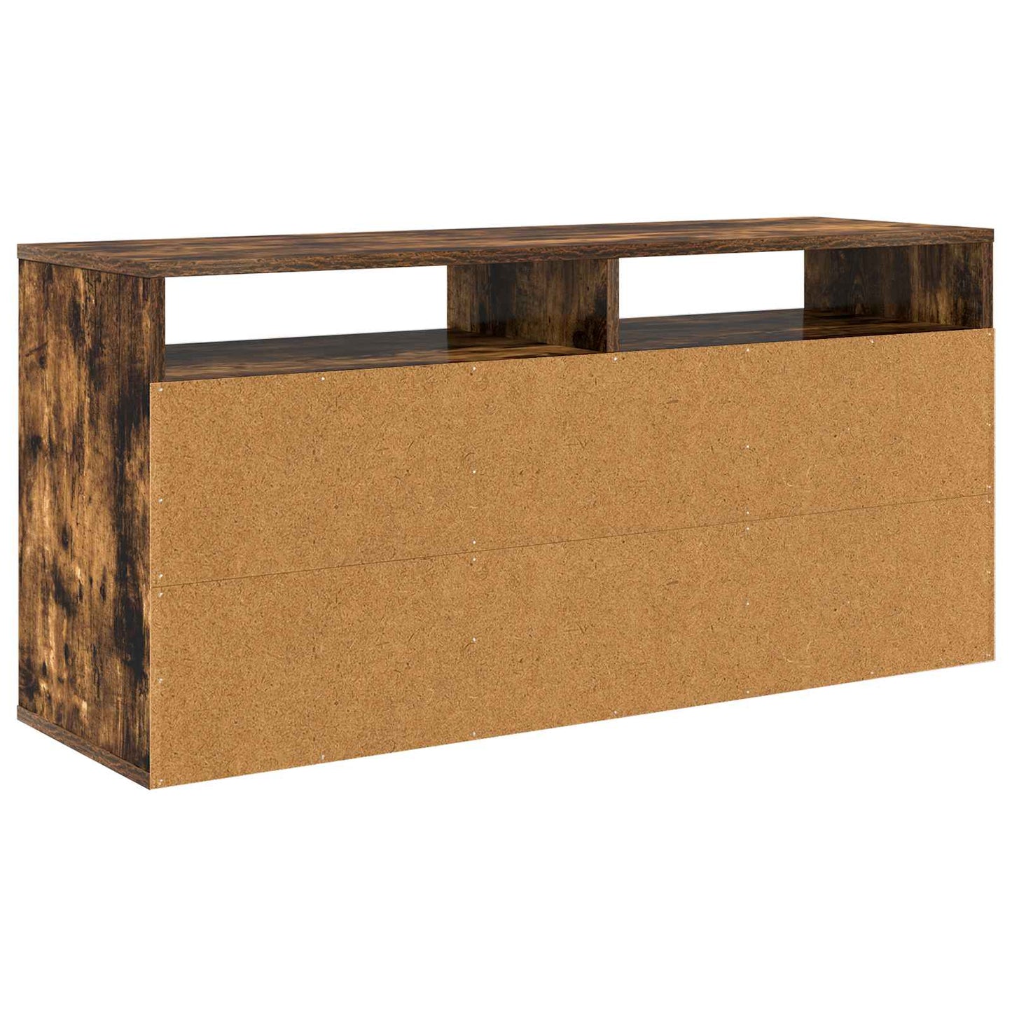 Lowboard with Drawer Smoked Oak 102 x 32 x 48.5 cm