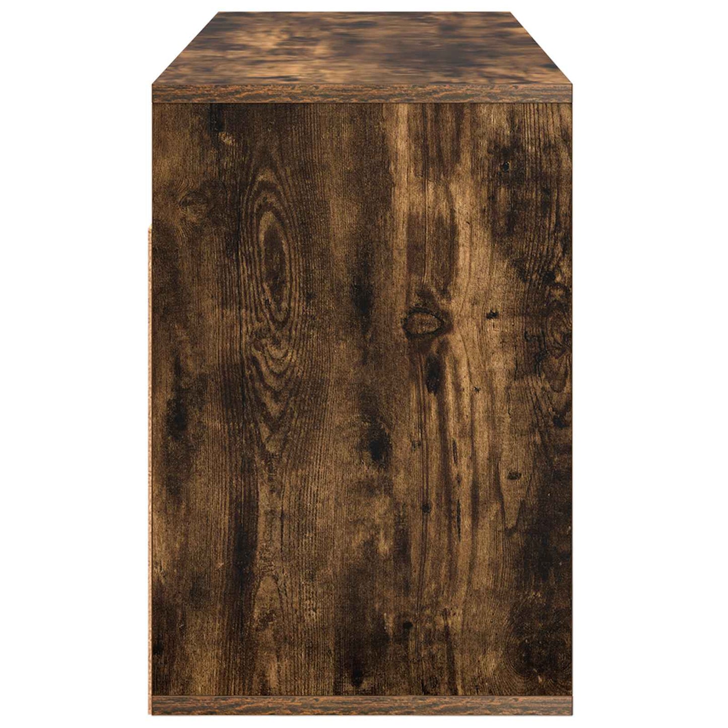 Lowboard with Drawer Smoked Oak 102 x 32 x 48.5 cm