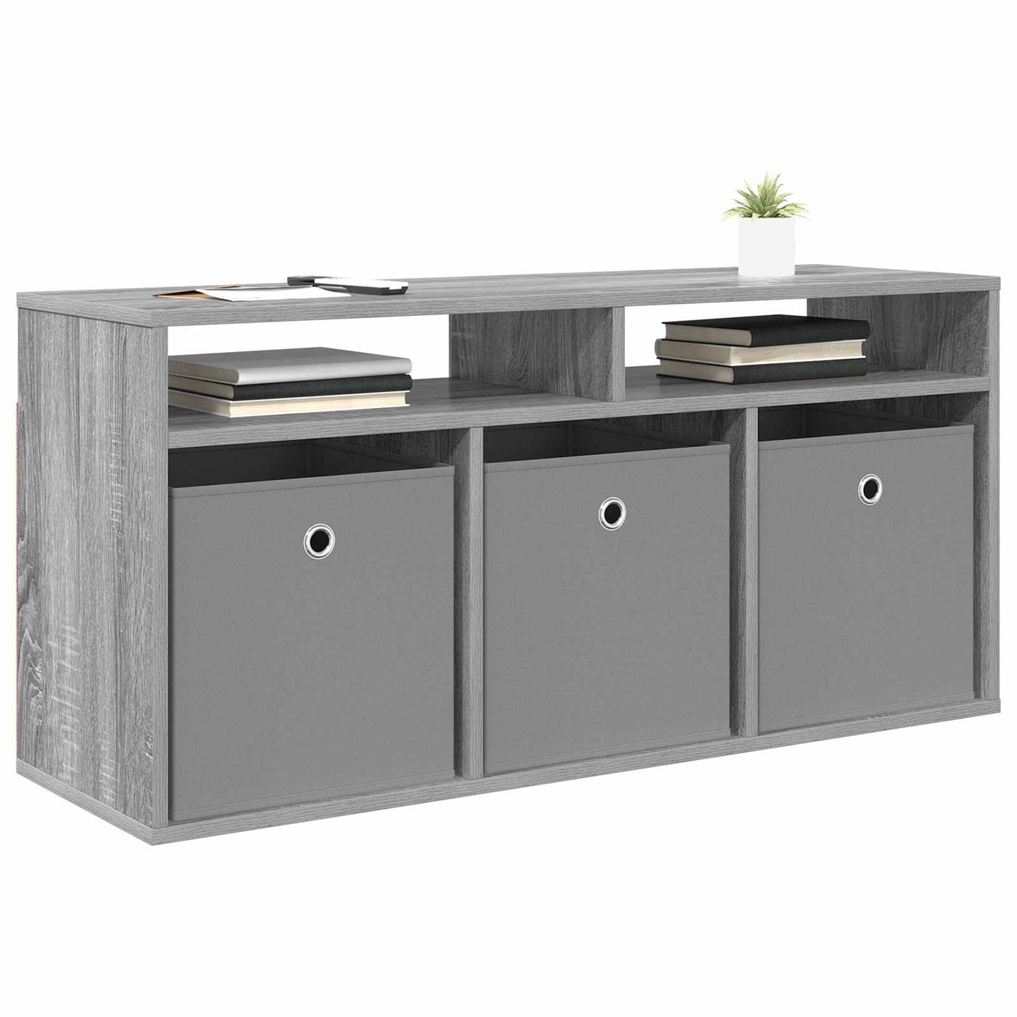 Lowboard with Drawer Grey Sonoma 102 x 32 x 48.5 cm