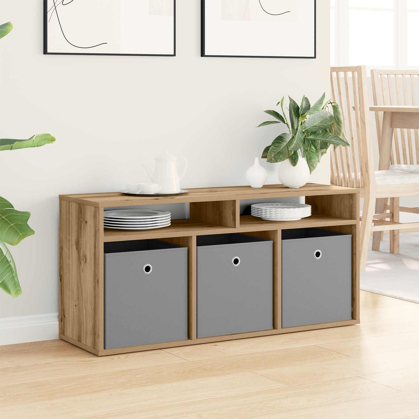 Lowboard with Drawer Artisan Oak 102 x 32 x 48.5 cm