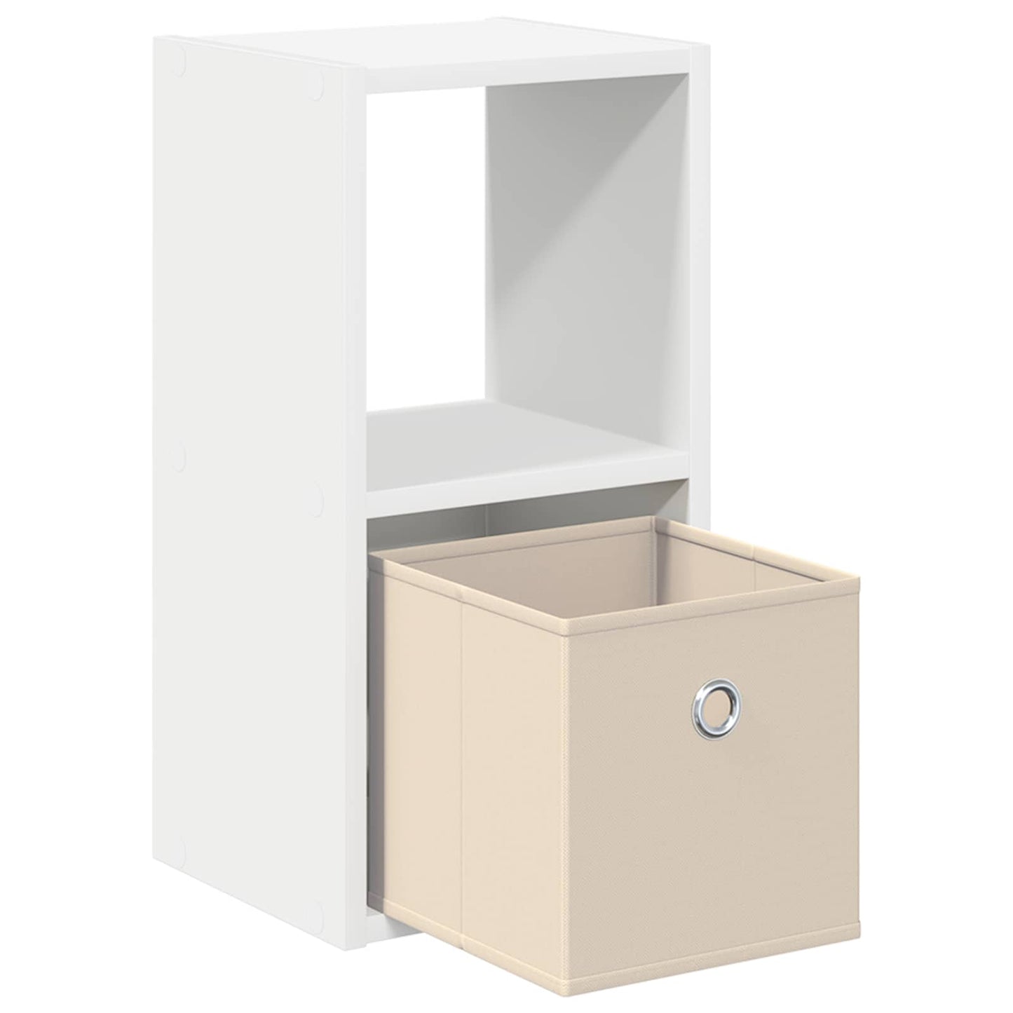 Bedside Table 2 pcs White 25.5 x 22 x 49.5 cm Engineered Wood