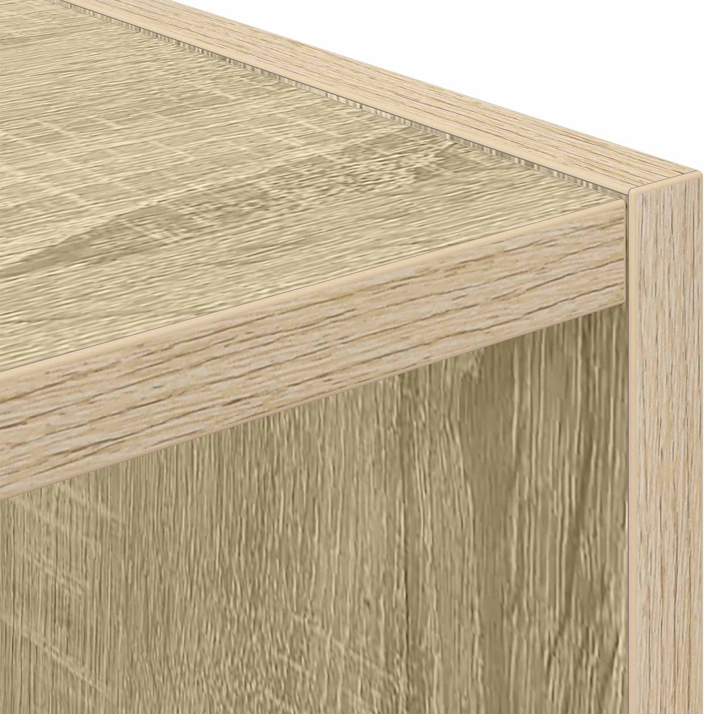 Bedside Table Sonoma Oak 25.5 x 22 x 49.5 cm Engineered Wood