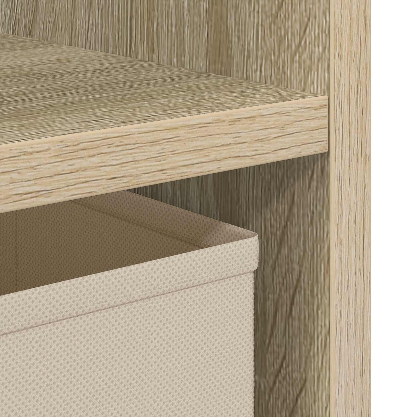 Bedside Table Sonoma Oak 25.5 x 22 x 49.5 cm Engineered Wood