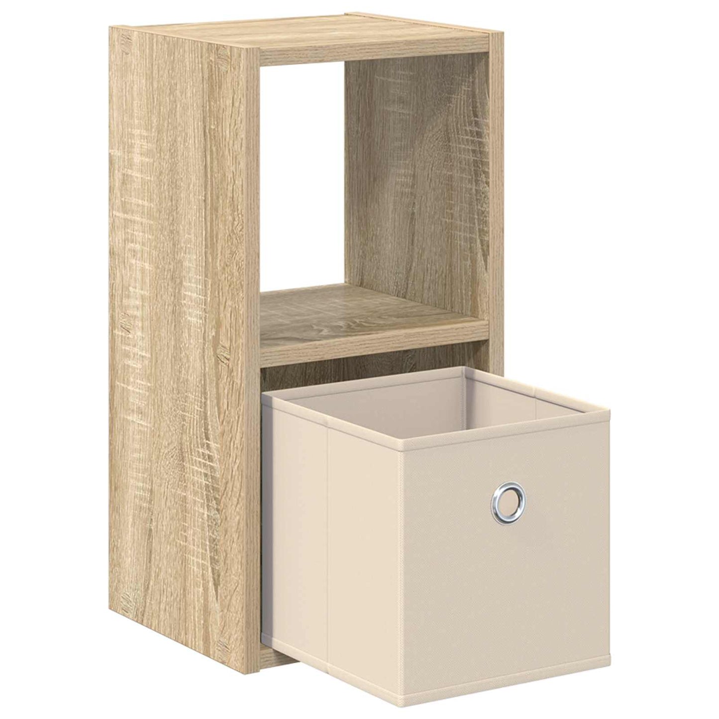 Bedside Table Sonoma Oak 25.5 x 22 x 49.5 cm Engineered Wood