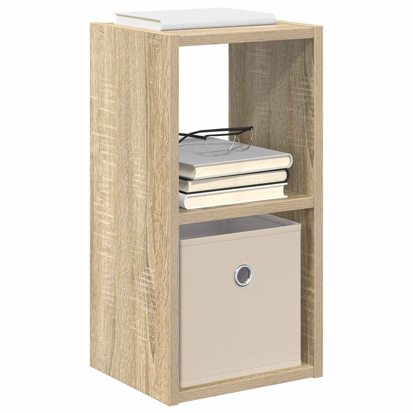 Bedside Table Sonoma Oak 25.5 x 22 x 49.5 cm Engineered Wood
