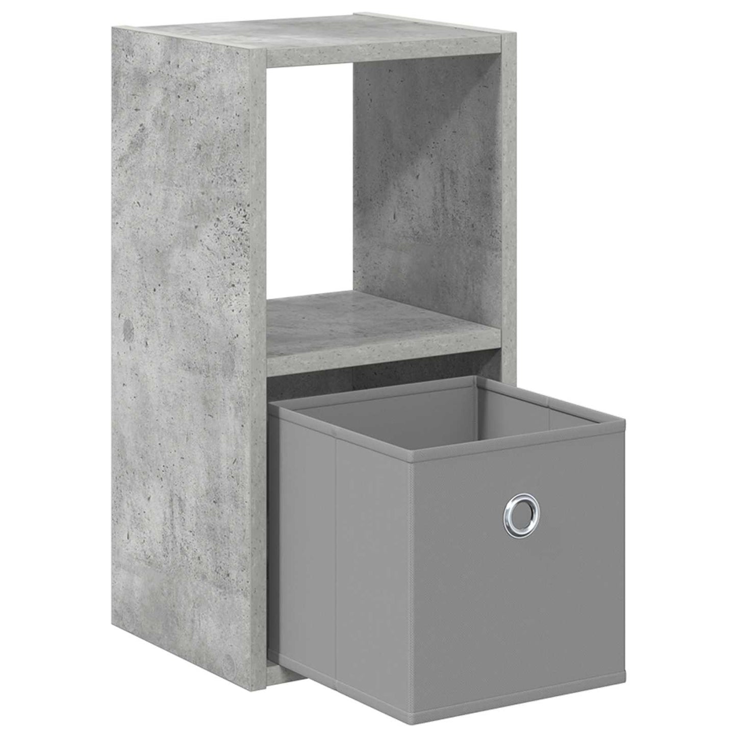 Bedside Table 2 pcs Concrete Grey 25.5 x 22 x 49.5 cm
