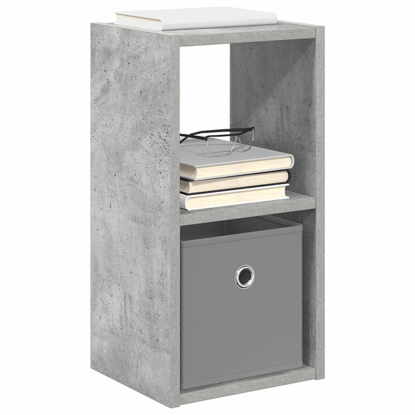 Bedside Table 2 pcs Concrete Grey 25.5 x 22 x 49.5 cm