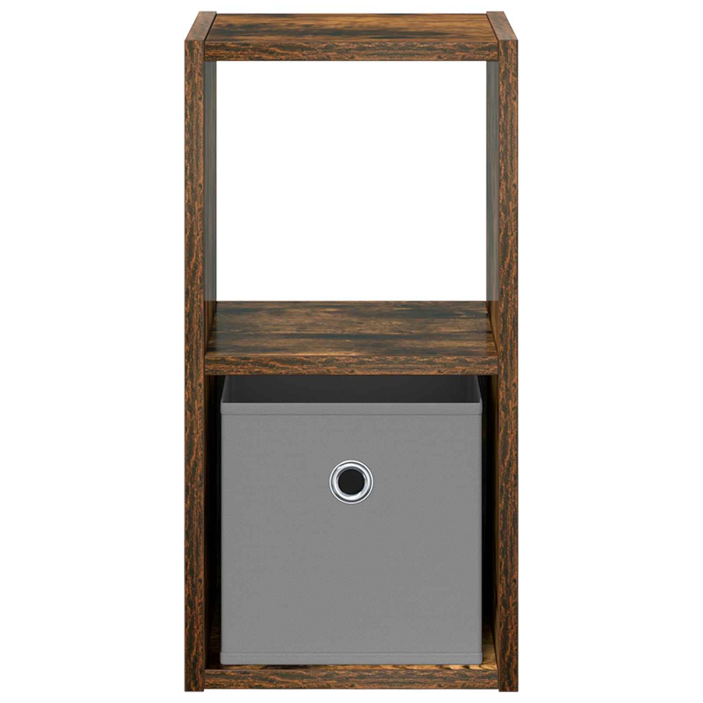 Bedside Table with Drawer 2 pcs Smoked Oak 25.5 x 22 x 49.5 cm
