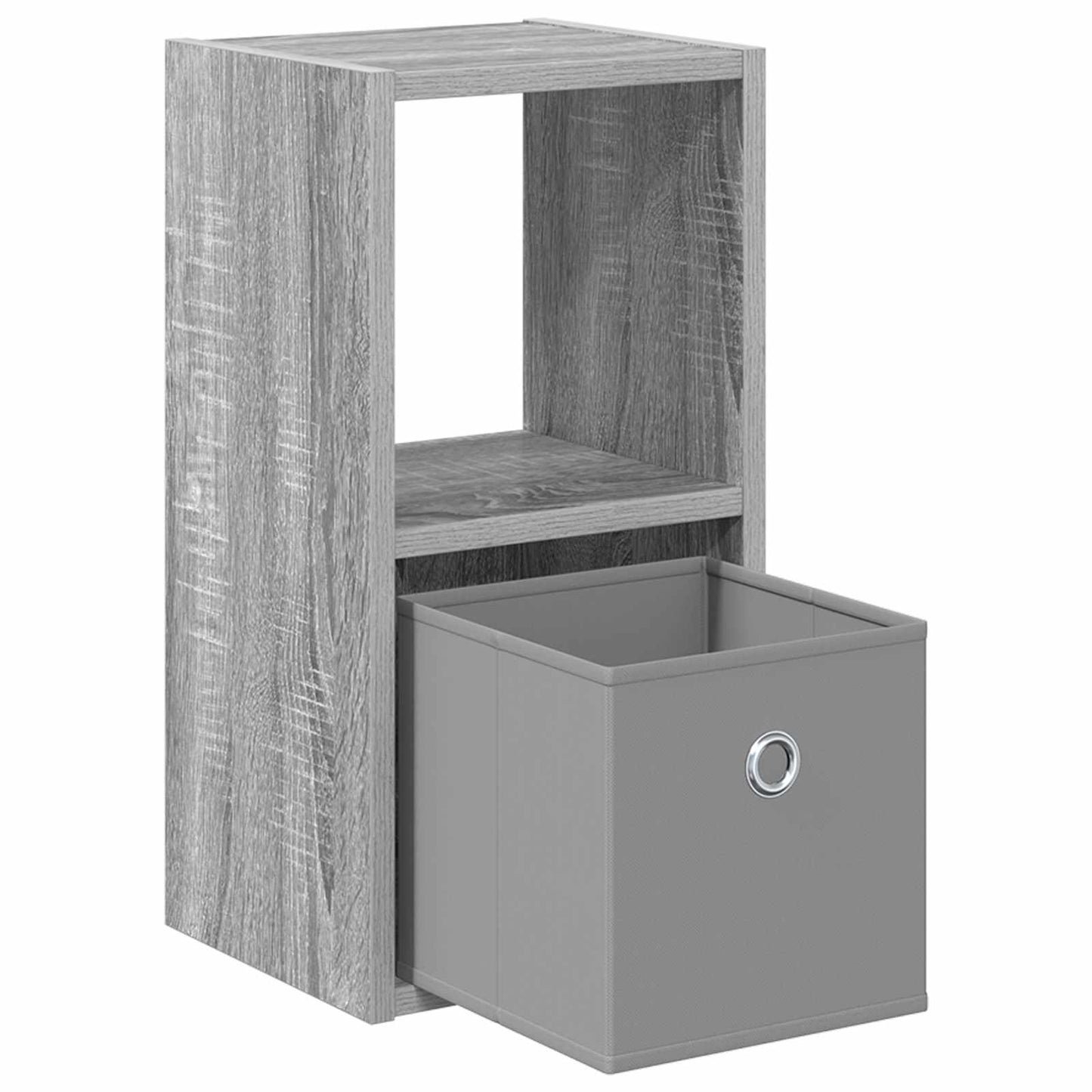 Bedside Table with Drawer 2 pcs Grey Sonoma 25.5 x 22 x 49.5 cm