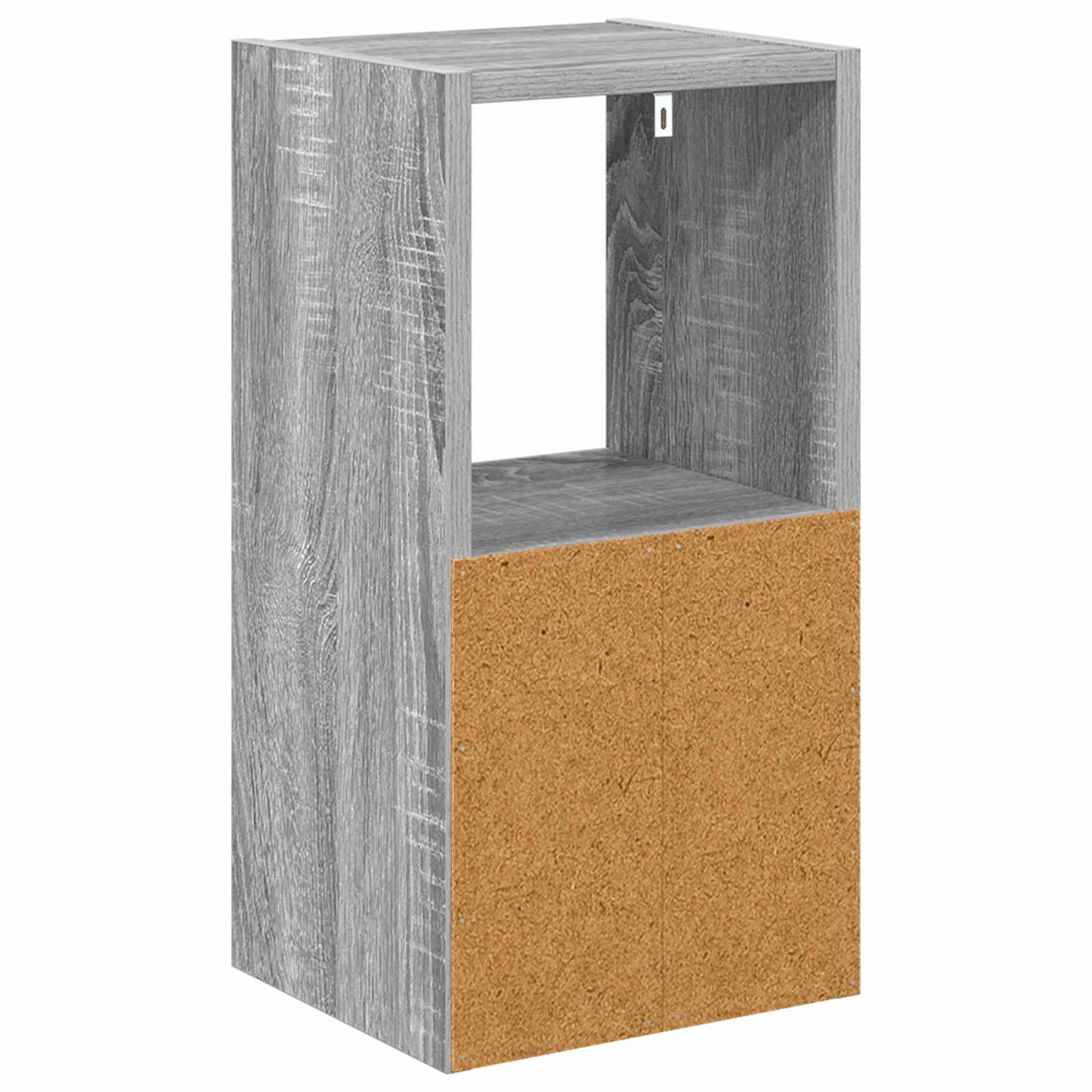 Bedside Table with Drawer 2 pcs Grey Sonoma 25.5 x 22 x 49.5 cm