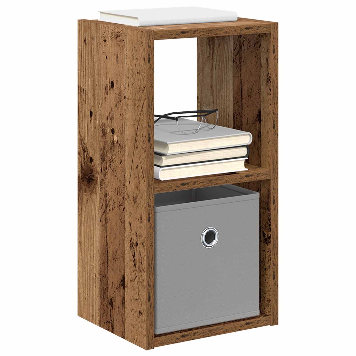 Bedside Table Old Wood 25.5 x 22 x 49.5 cm Engineered Wood