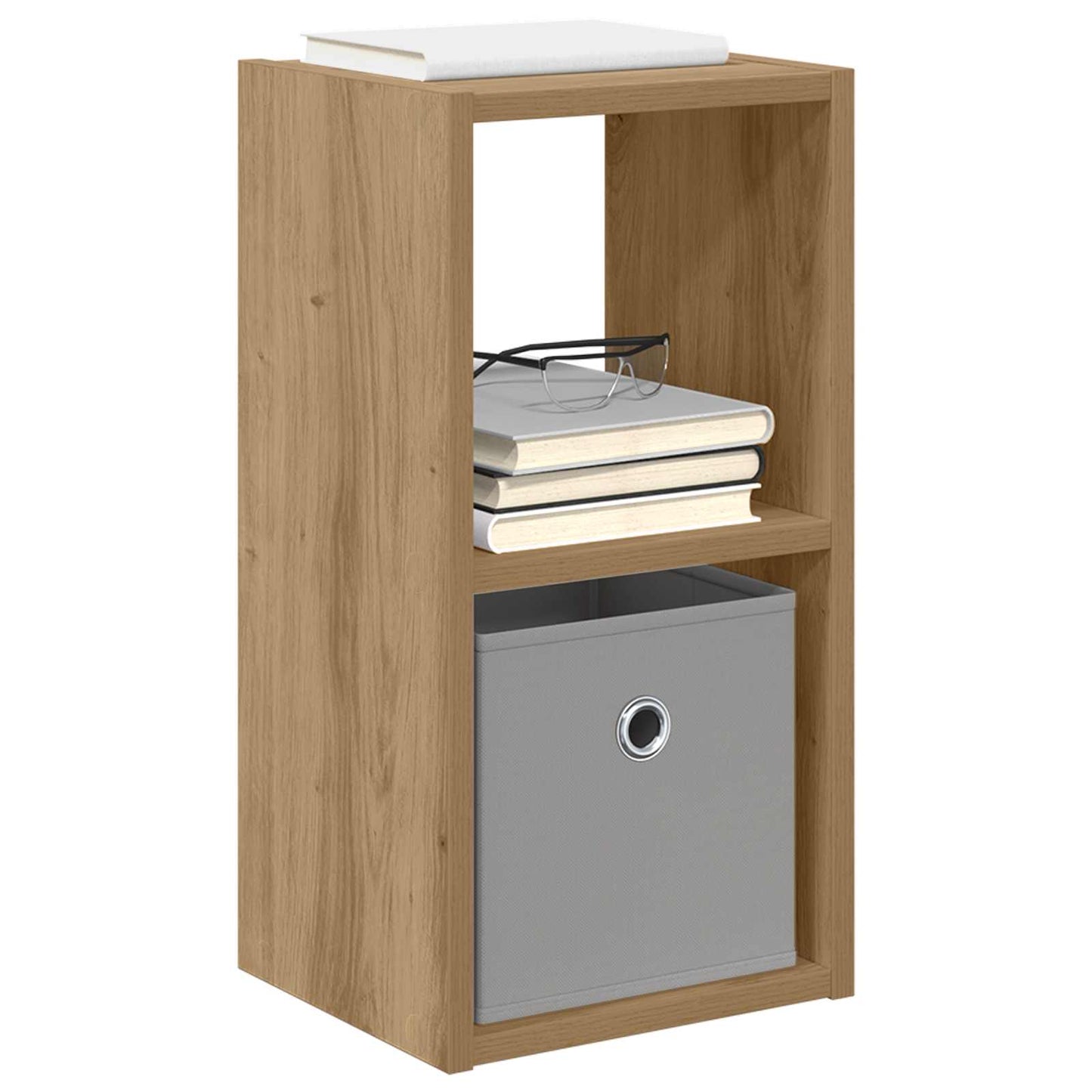 Bedside Table with Drawer 2 pcs Artisan Oak 25.5 x 22 x 49.5 cm