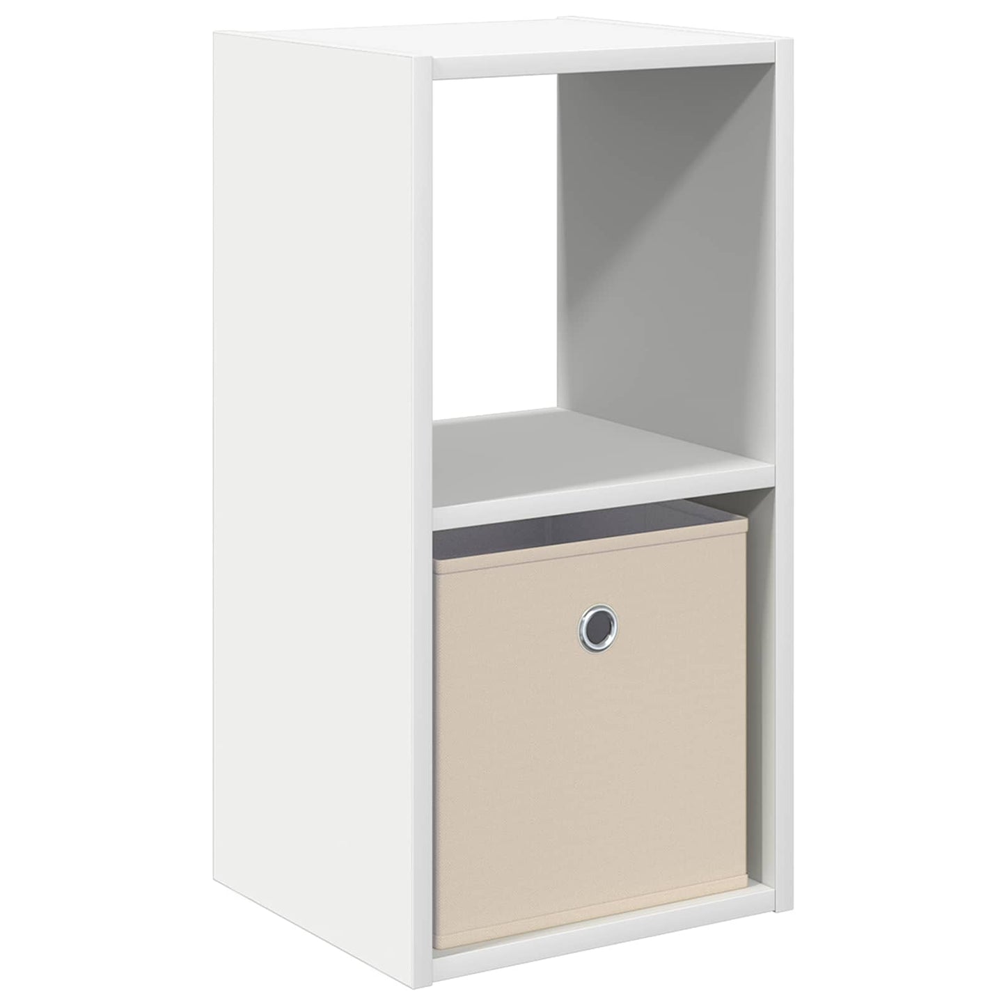 Bedside Table White 30.5 x 27 x 59.5 cm Engineered Wood