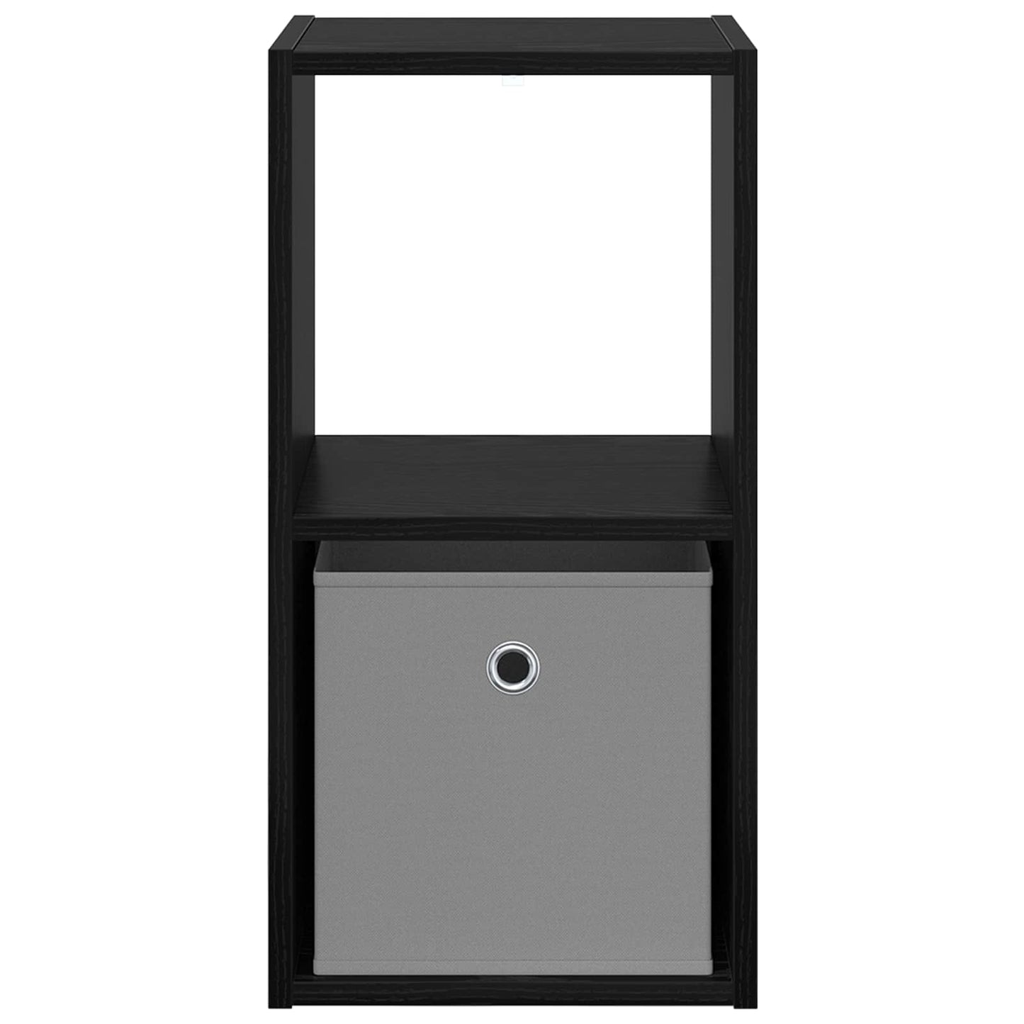 Bedside Table Black Oak 30.5 x 27 x 59.5 cm Engineered Wood