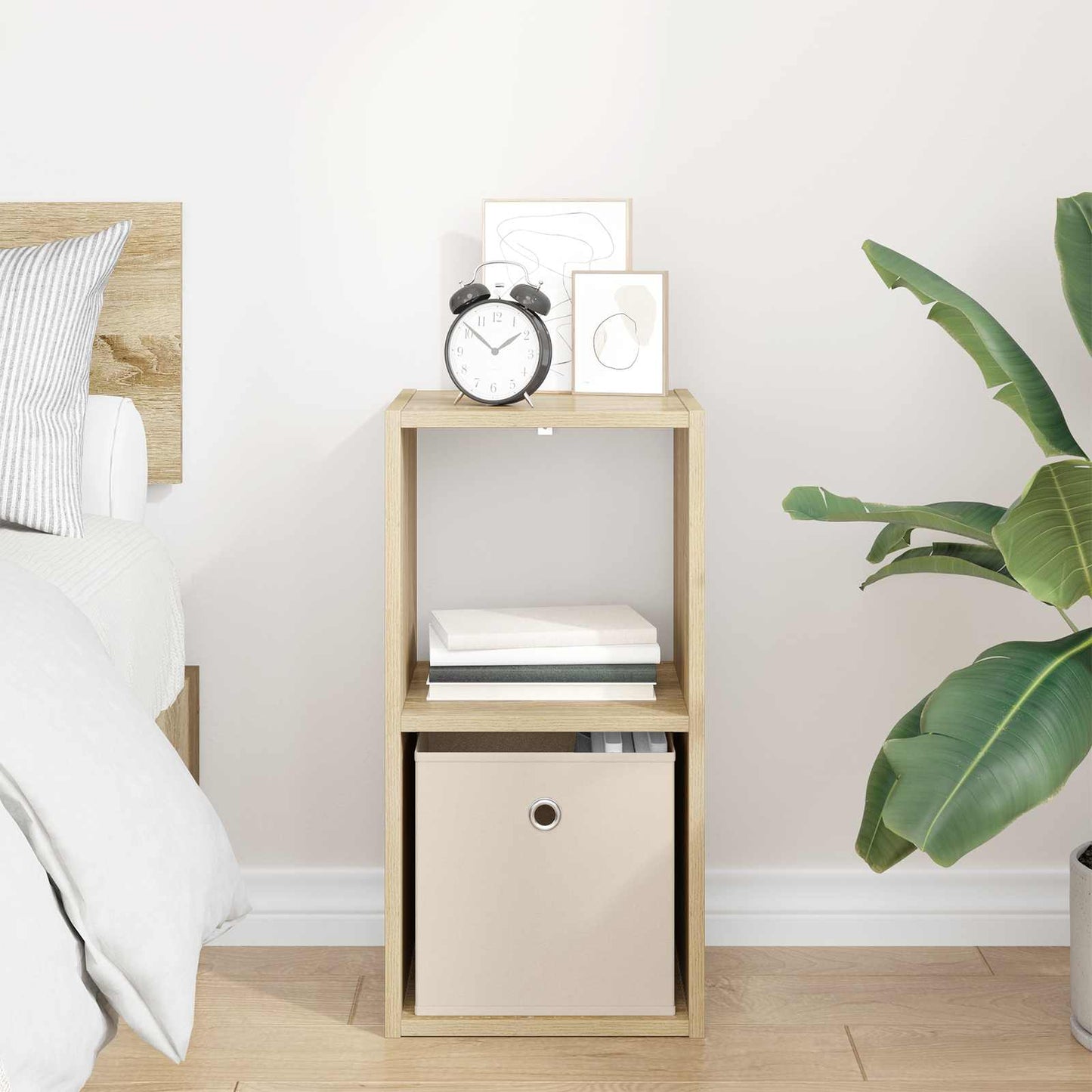 Bedside Table Sonoma Oak 30.5 x 27 x 59.5 cm Engineered Wood