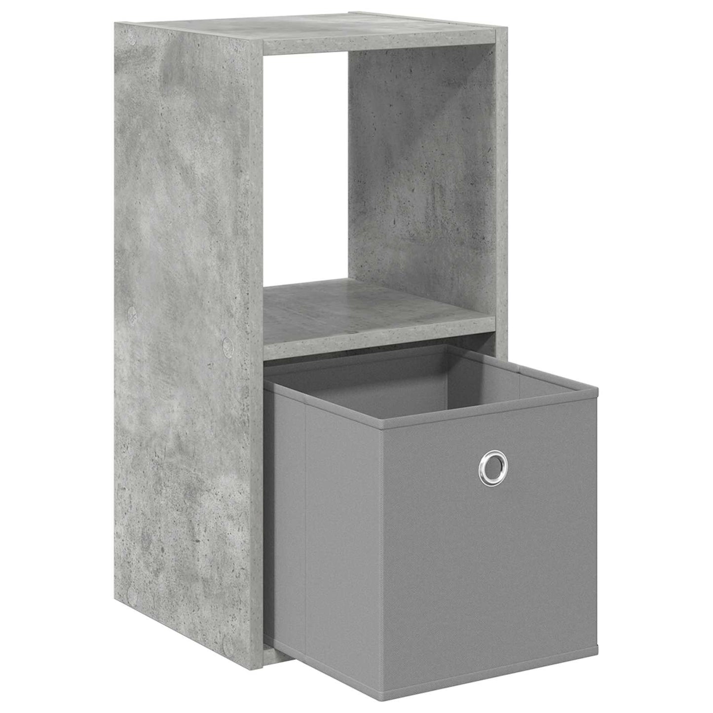 Bedside Table Concrete Grey 30.5 x 27 x 59.5 cm Engineered Wood