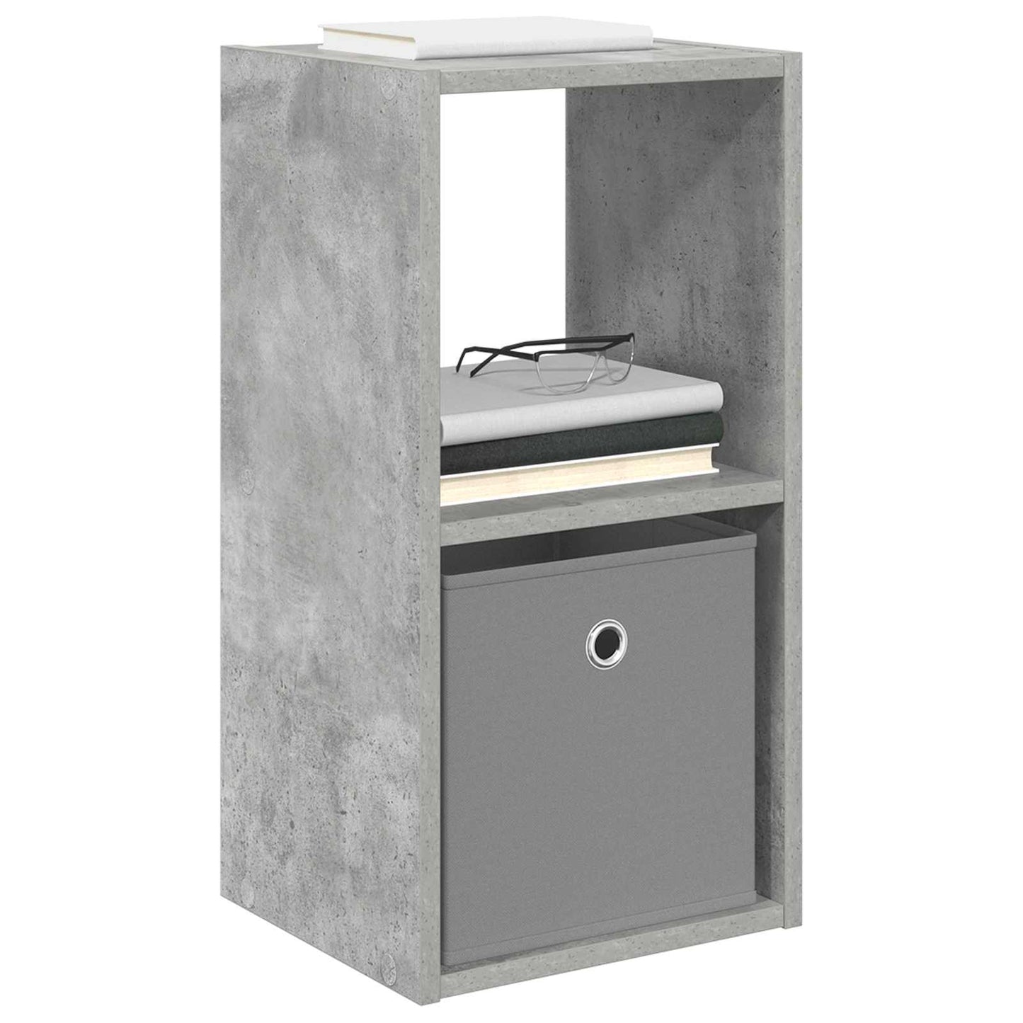 Bedside Table Concrete Grey 30.5 x 27 x 59.5 cm Engineered Wood