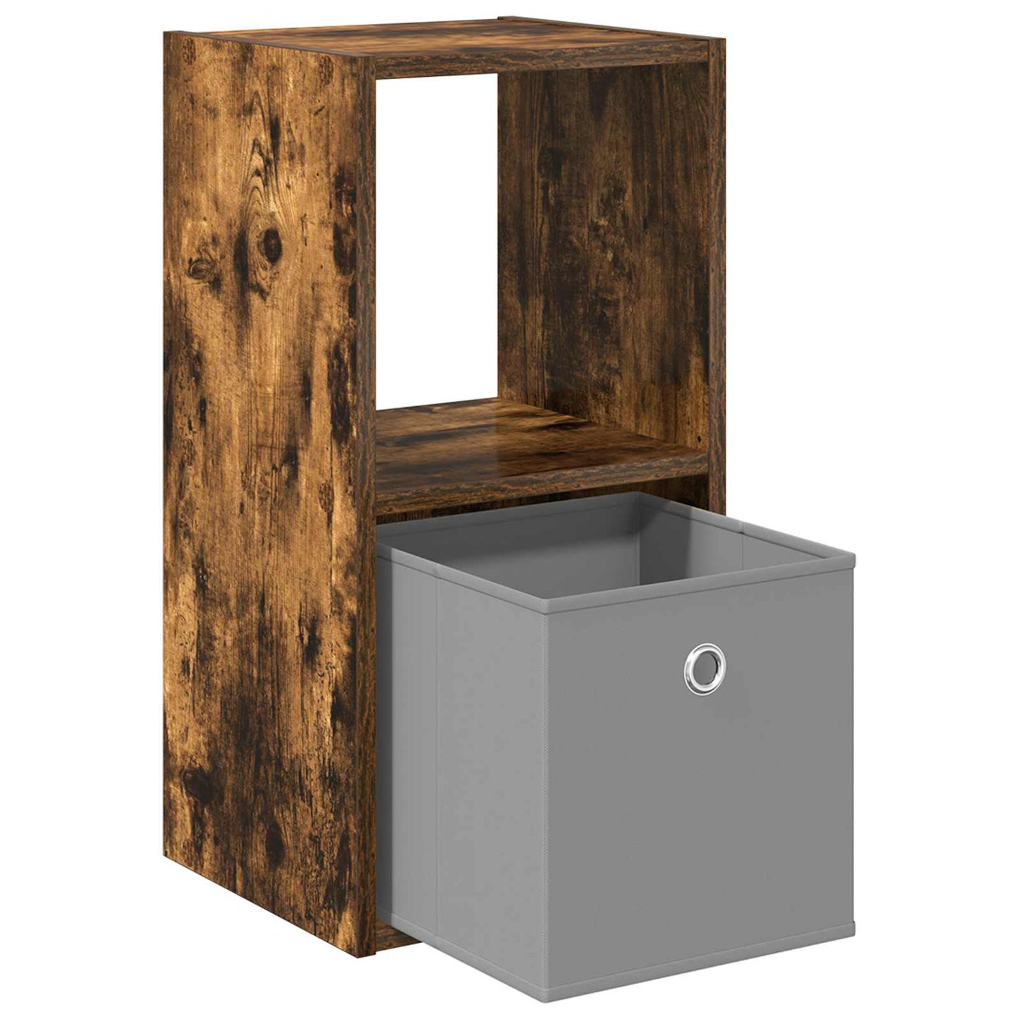 Bedside Table Smoked Oak 30.5 x 27 x 59.5 cm Engineered Wood
