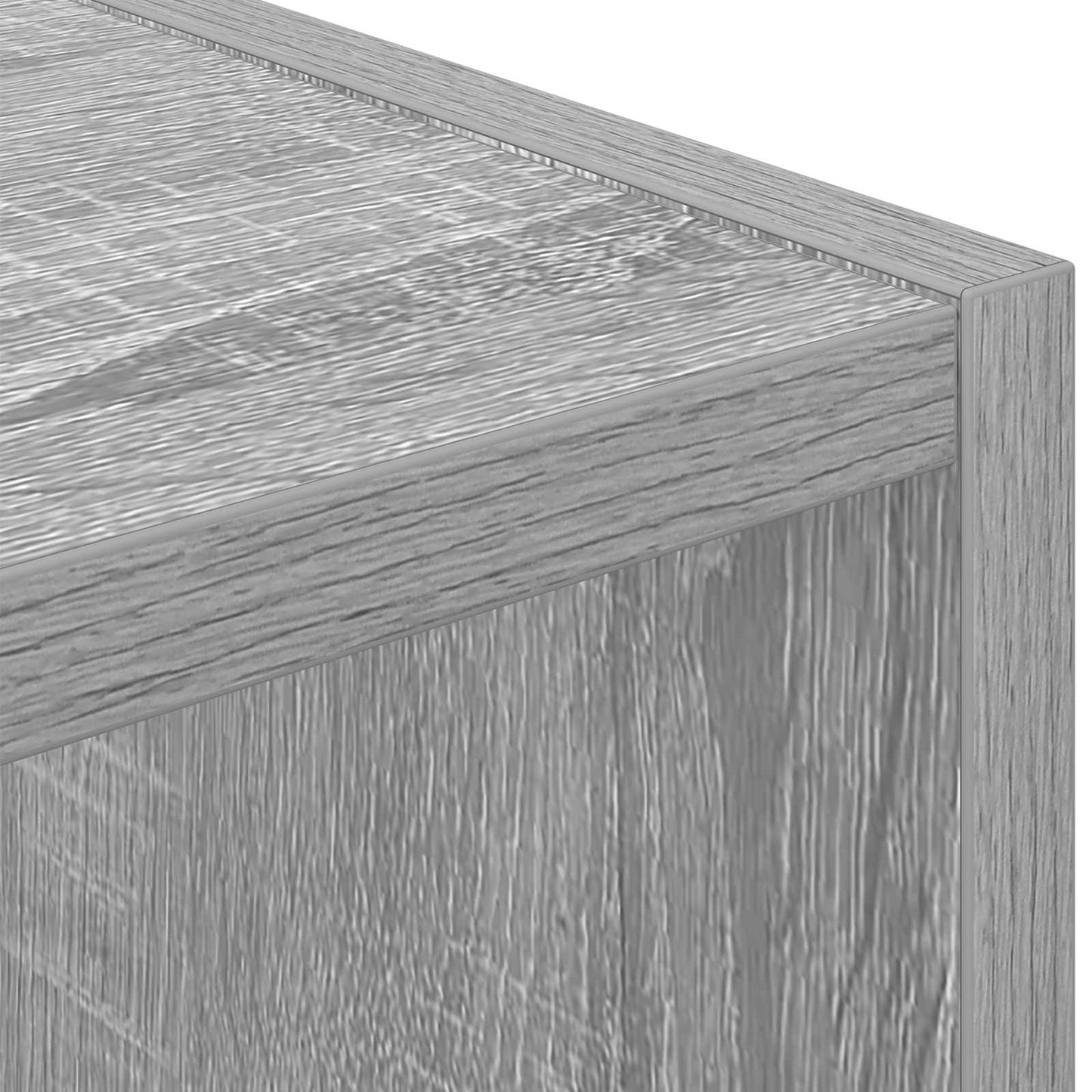 Bedside Table Grey Sonoma 30.5 x 27 x 59.5 cm Engineered Wood