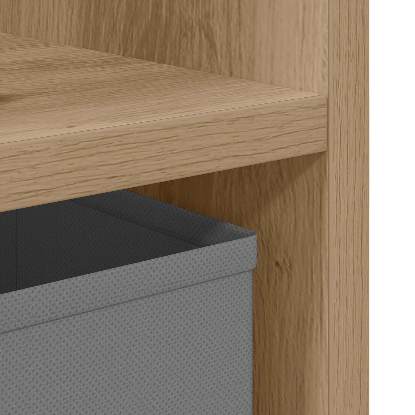 Bedside Table Artisan Oak 30.5 x 27 x 59.5 cm Engineered Wood
