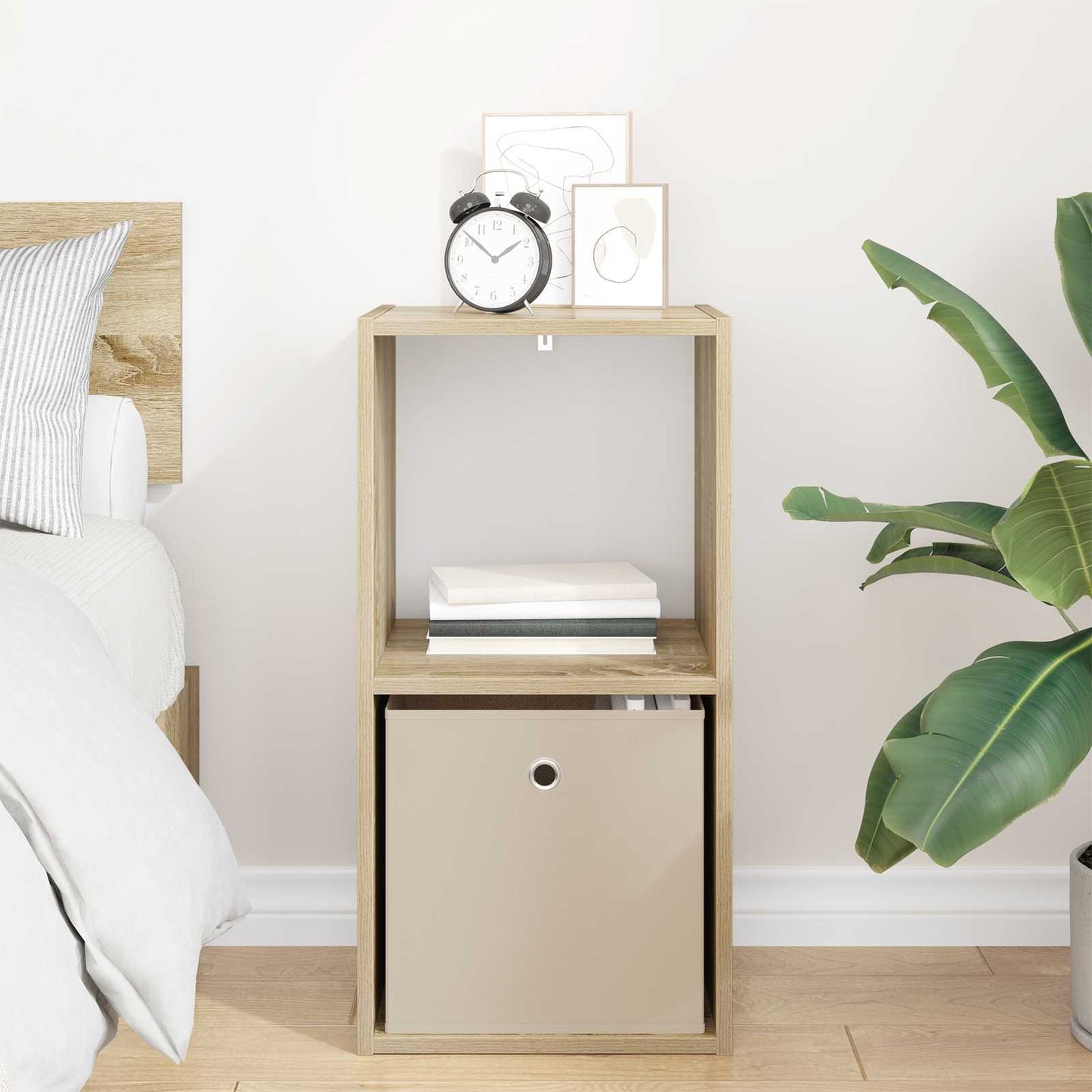 Bedside Table Sonoma Oak 35 x 32 x 68.5 cm Engineered Wood