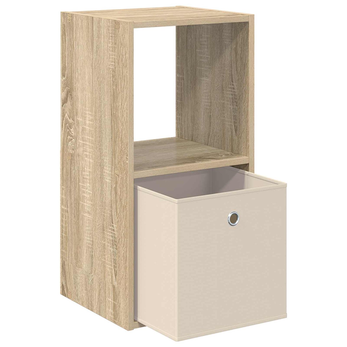 Bedside Table with Drawer 2 pcs Sonoma Oak 35 x 32 x 68.5 cm