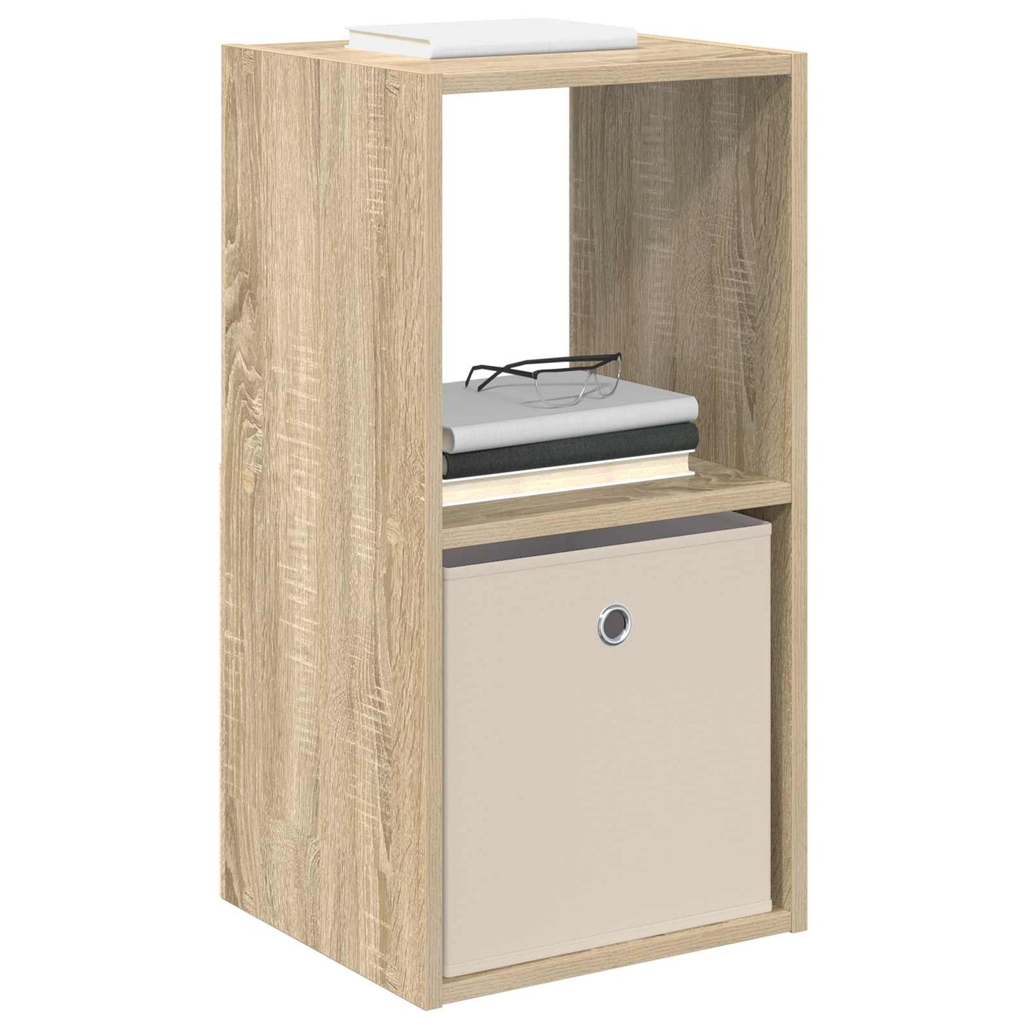 Bedside Table with Drawer 2 pcs Sonoma Oak 35 x 32 x 68.5 cm