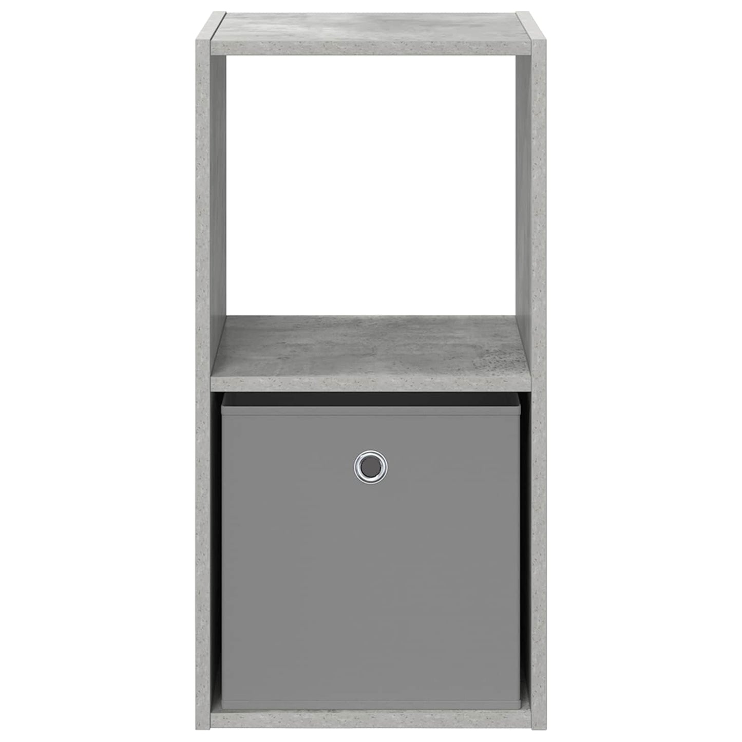 Bedside Table Concrete Grey 35 x 32 x 68.5 cm Engineered Wood
