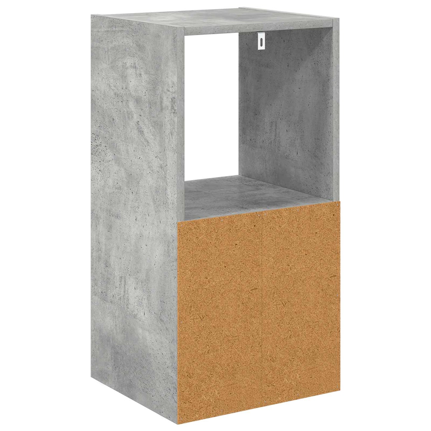 Bedside Table with Drawer 2 pcs Concrete Grey 35 x 32 x 68.5 cm