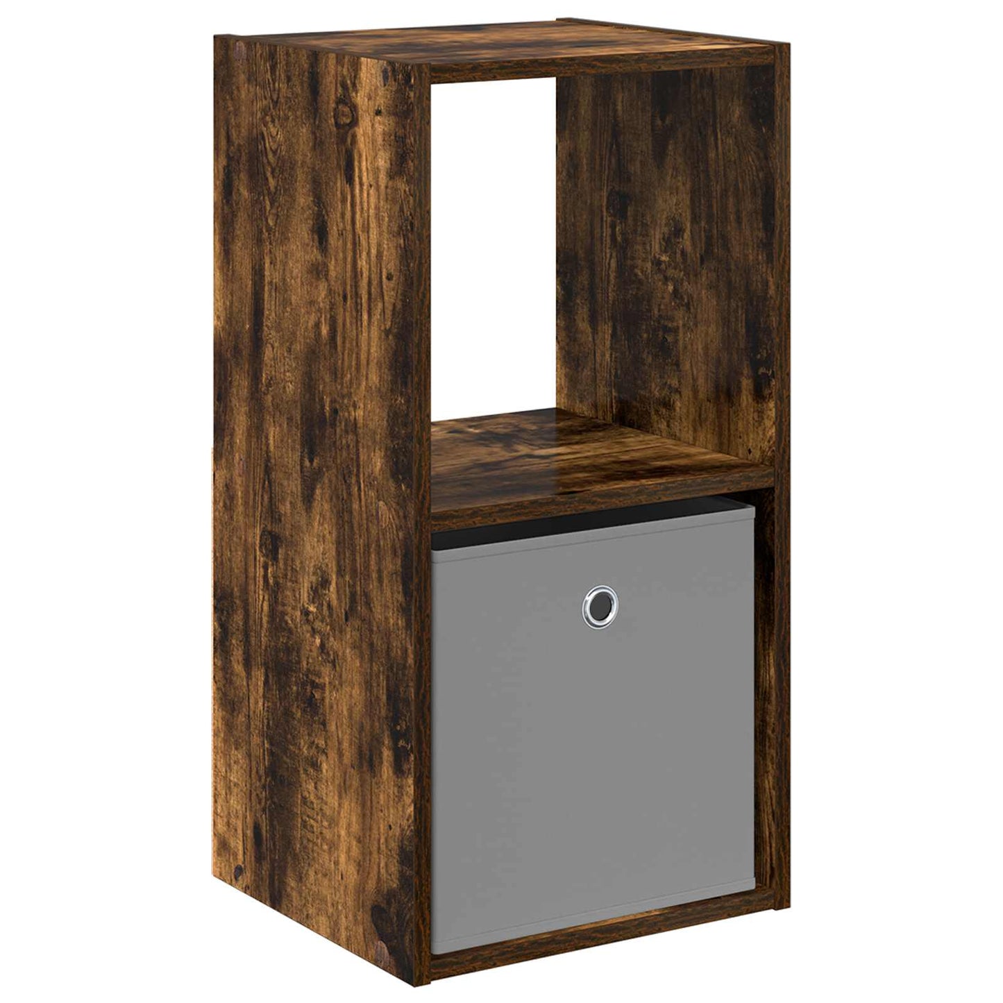 Bedside Table Smoked Oak 35 x 32 x 68.5 cm Engineered Wood