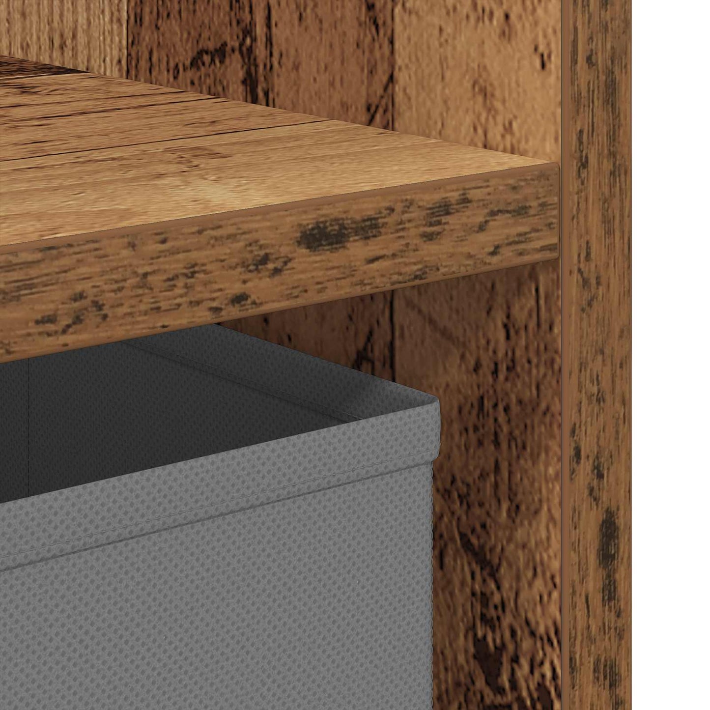 Bedside Table 2 pcs Old Wood 35 x 32 x 68.5 cm Engineered Wood
