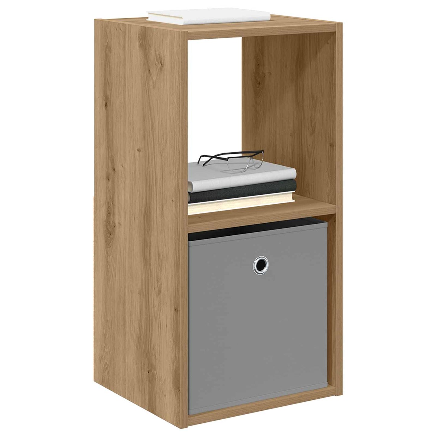 Bedside Table with Drawer 2 pcs Artisan Oak 35 x 32 x 68.5 cm
