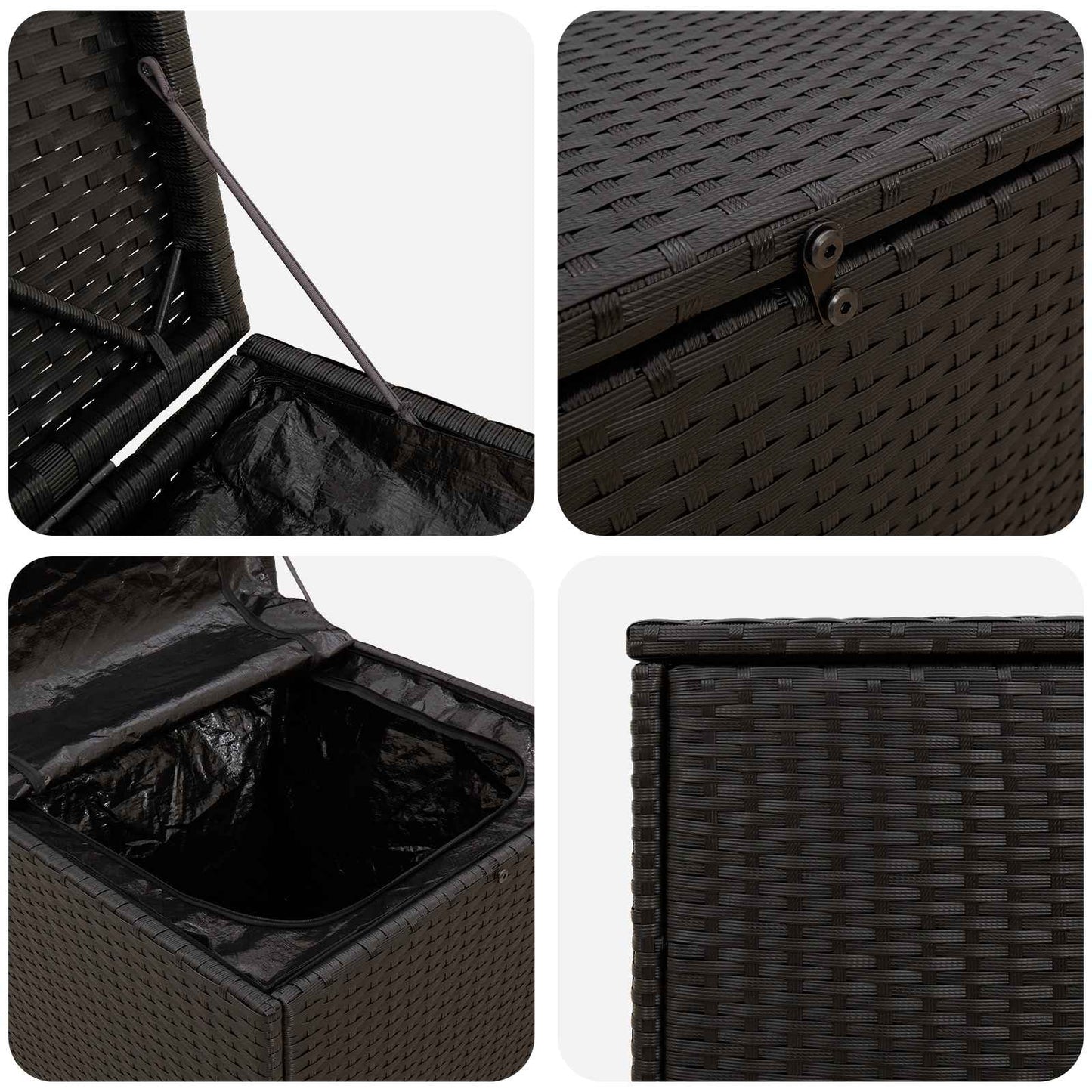 Cushion Box 55 x 55 x 69 cm steel