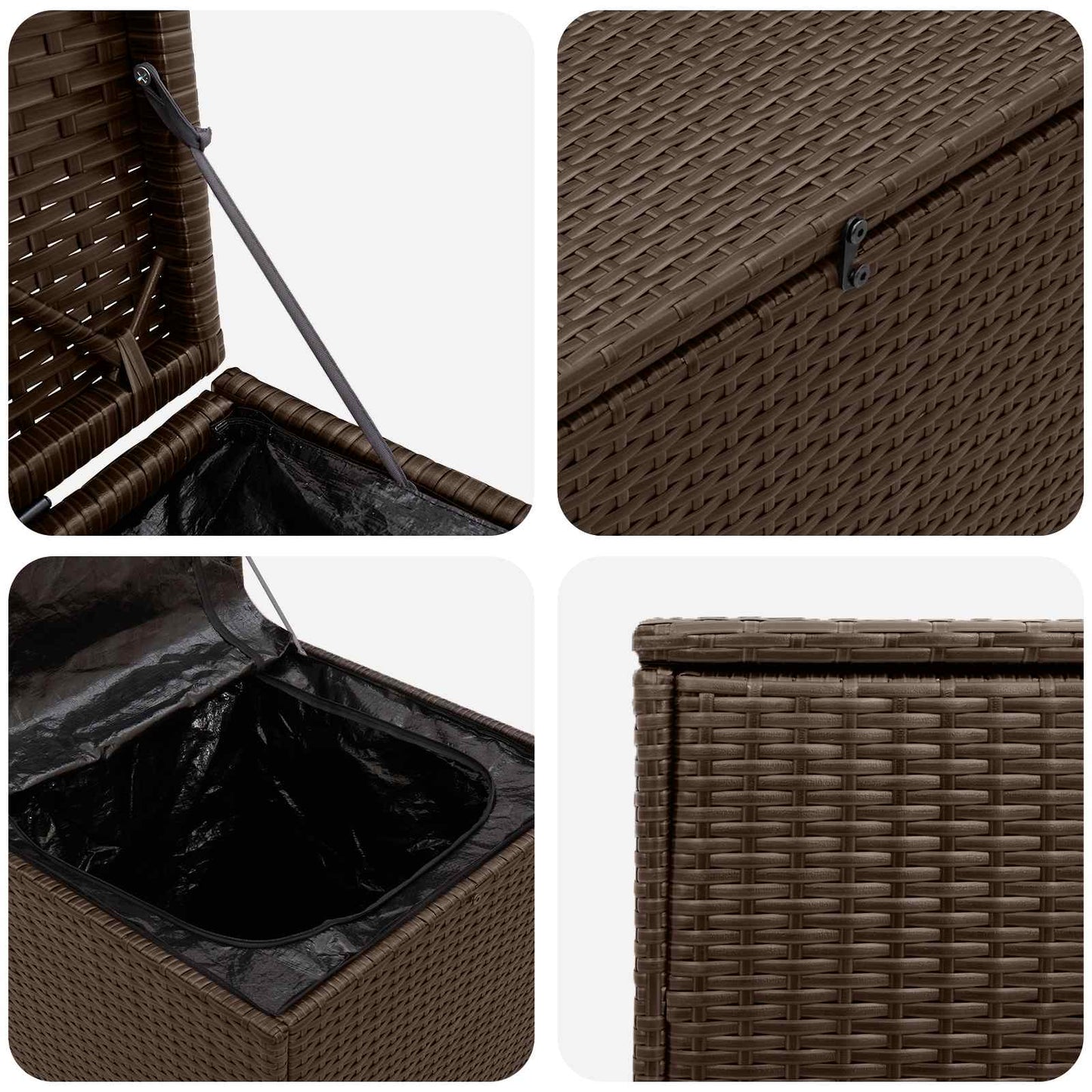 Cushion Box 55 x 55 x 69 cm steel