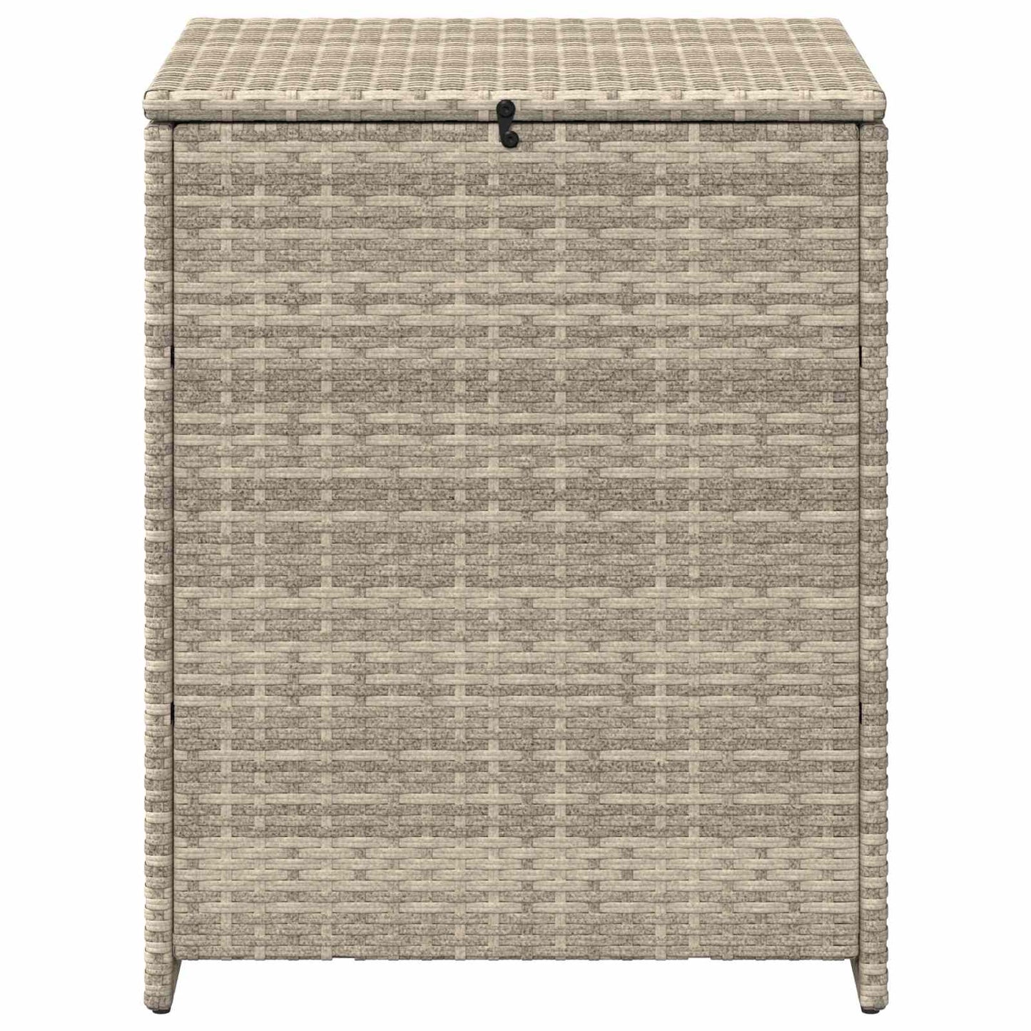 Cushion Box Light Grey 55 x 55 x 69 cm Poly Rattan