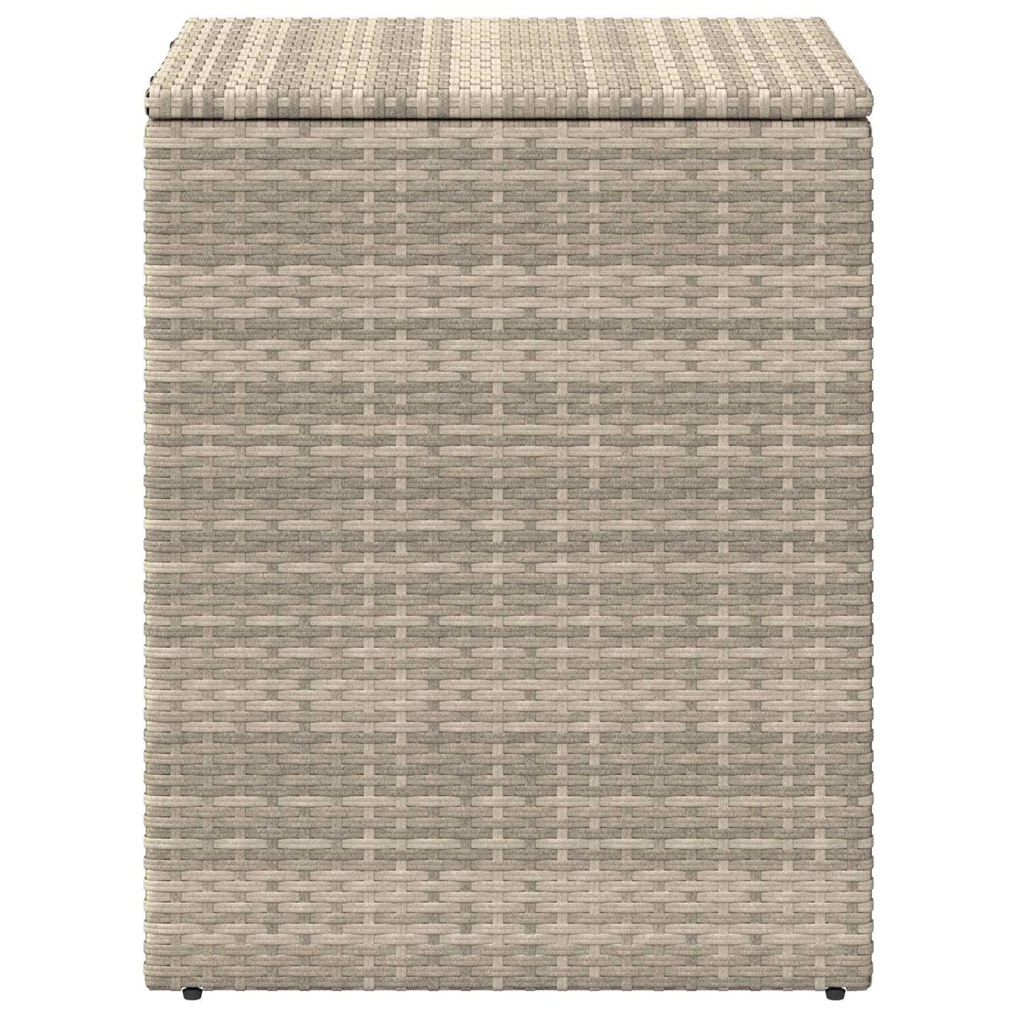 Cushion Box Light Grey 55 x 55 x 69 cm Poly Rattan