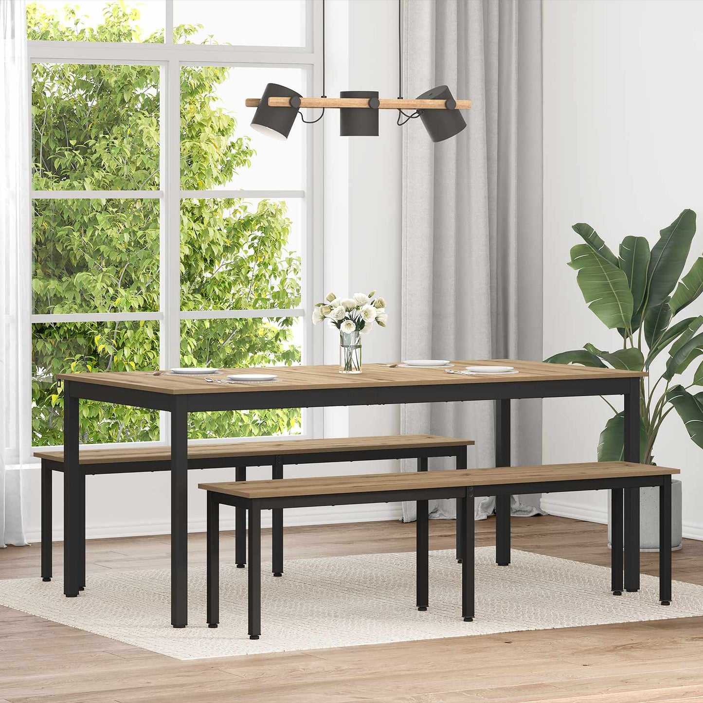 Dining Tables 2 pcs 180 x 90 x 75 cm Engineered Wood